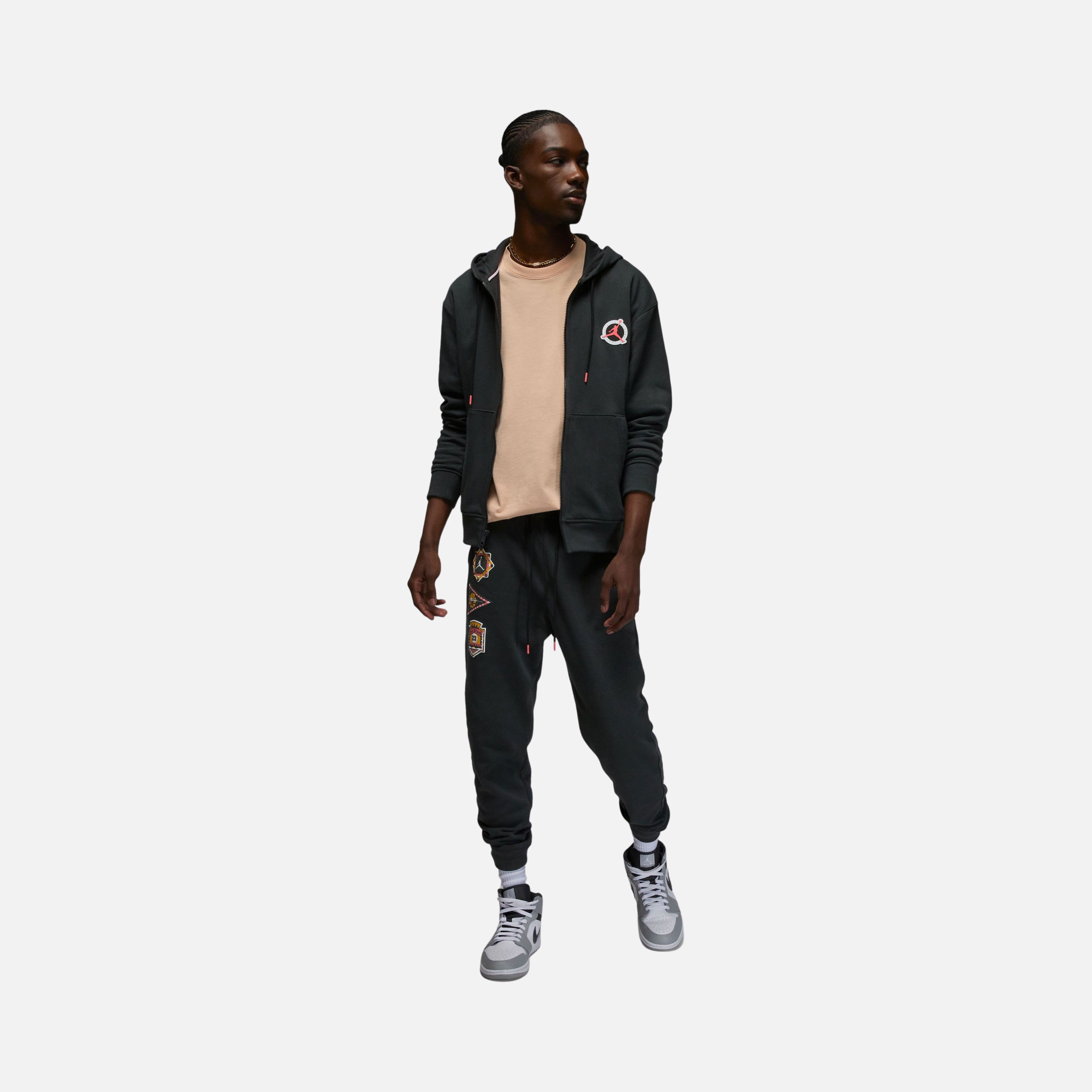 Nike Jordan Flight MVP Fleece Full-Zip Hoodie Erkek Sweatshirt