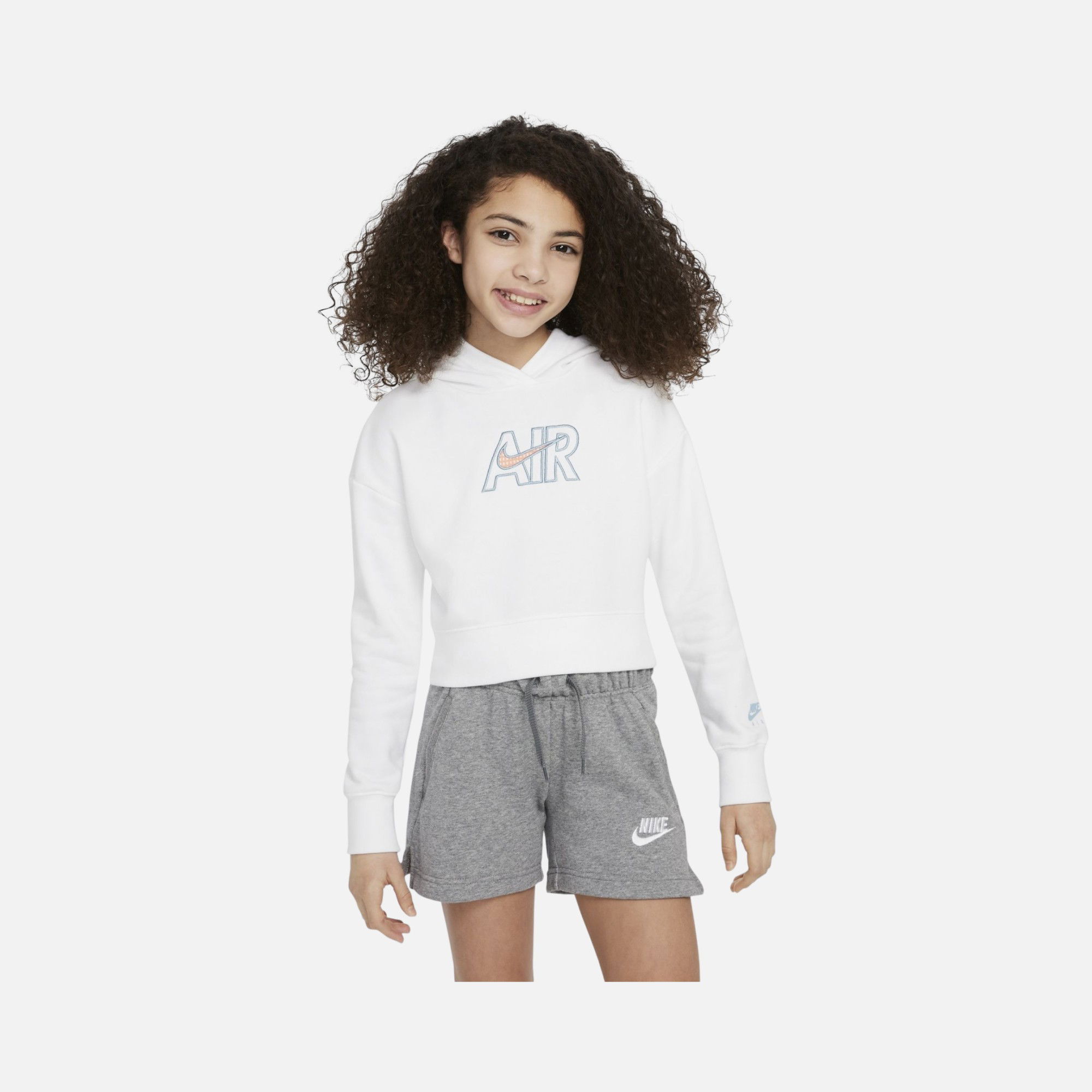 Nike Sportswear Air French Terry Cropped Hoodie (Girls') Çocuk Sweatshirt