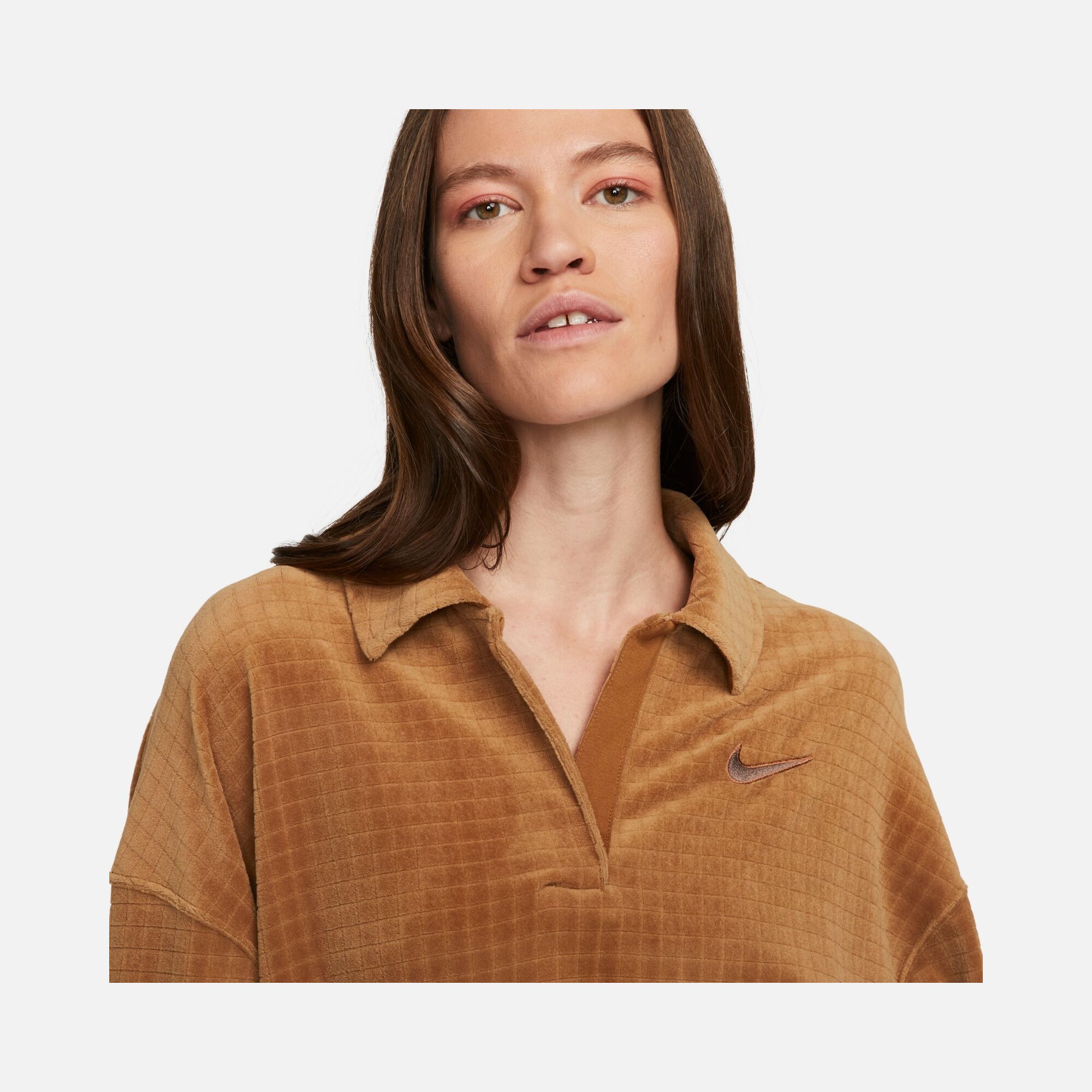 Nike Sportswear A1 Velour Polo Collar Kadın Sweatshirt