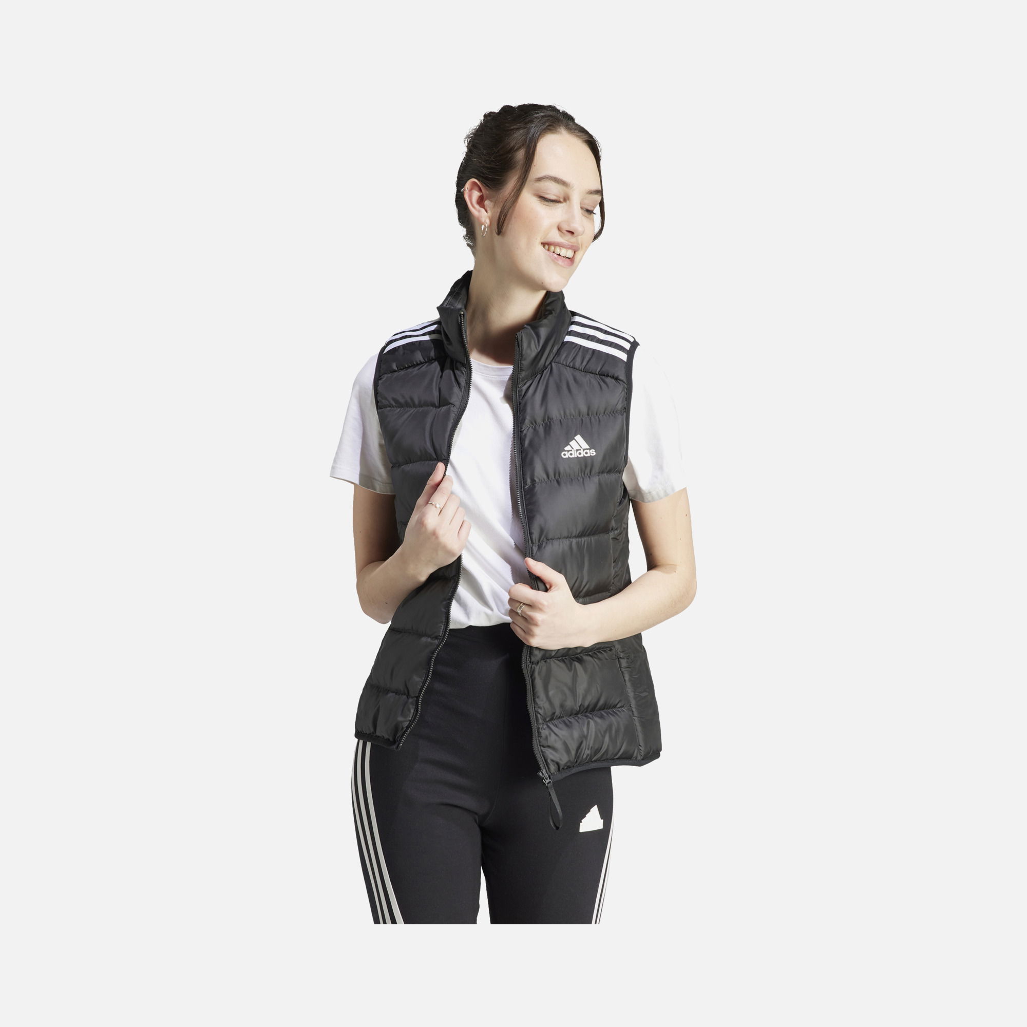 adidas Essentials 3-Stripes Light Down Full-Zip Kadın Yelek