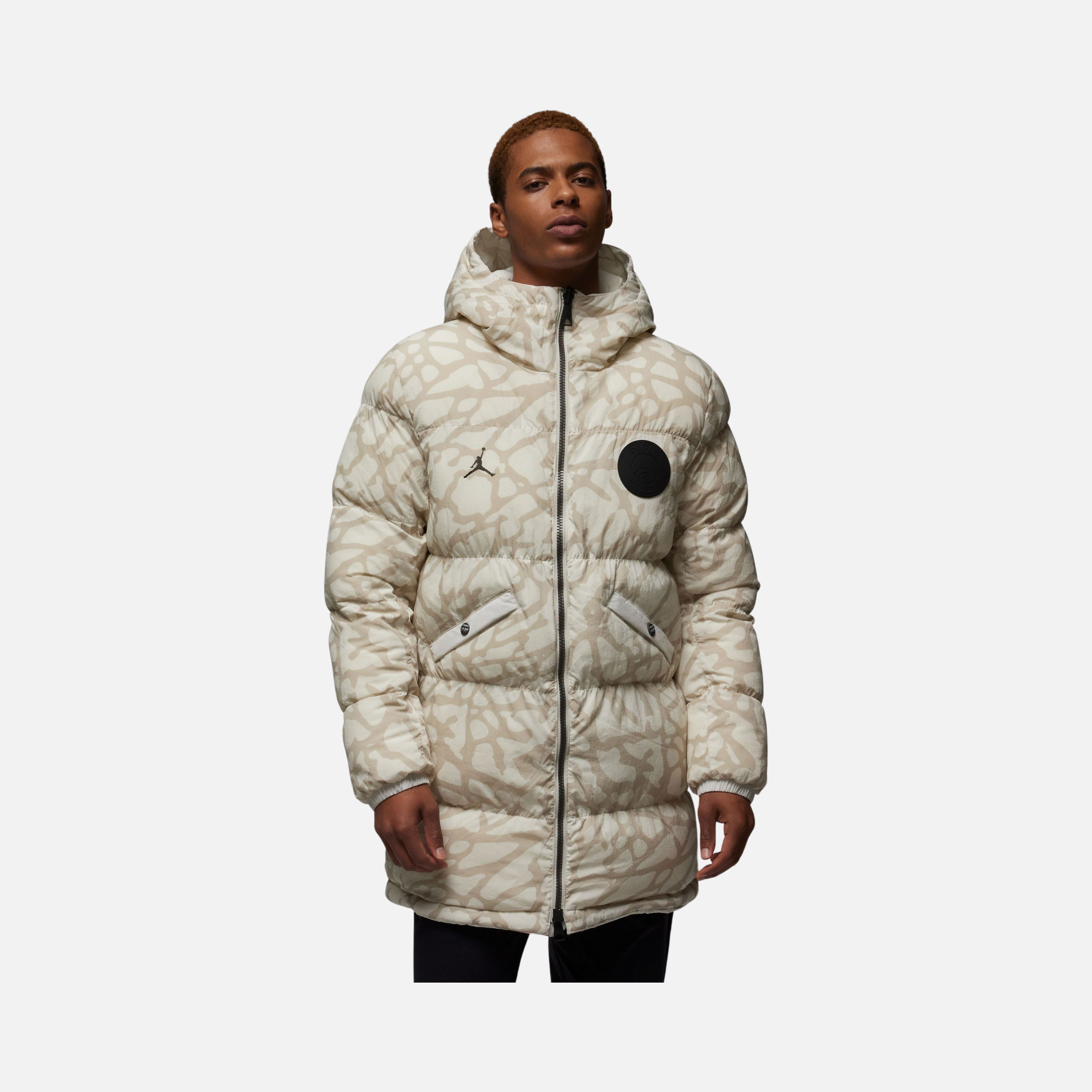 Nike Jordan Paris Saint-Germain Synthetic Insulated Full-Zip Hoodie Erkek Parka