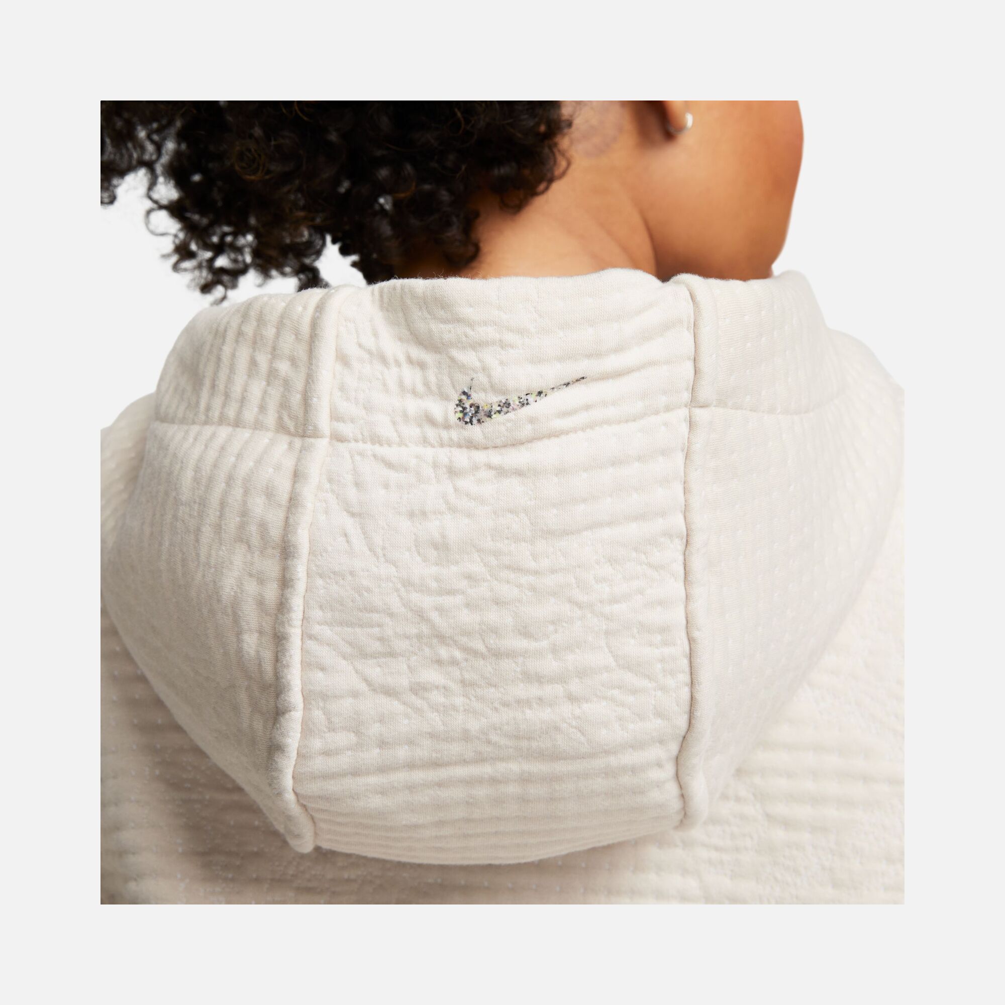 Nike Yoga Luxe Therma-Fit Jacquard Fleece Pullover Hoodie Kadın Sweatshirt