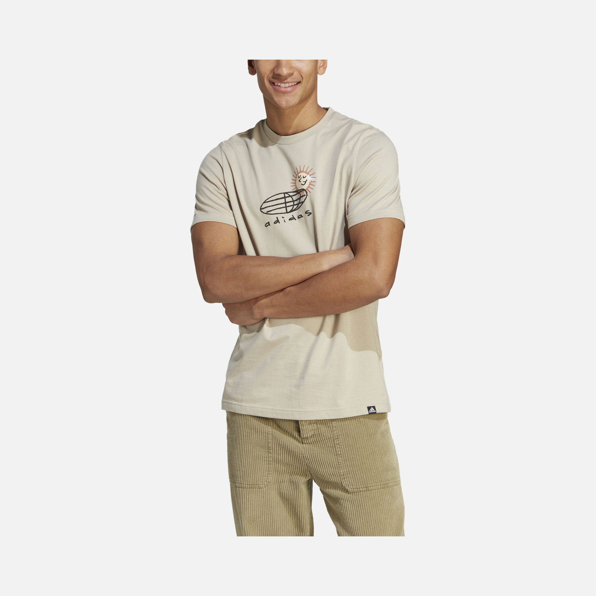 adidas Sportswear Elevated Doodle Puff Graphic Short-Sleeve Erkek Tişört