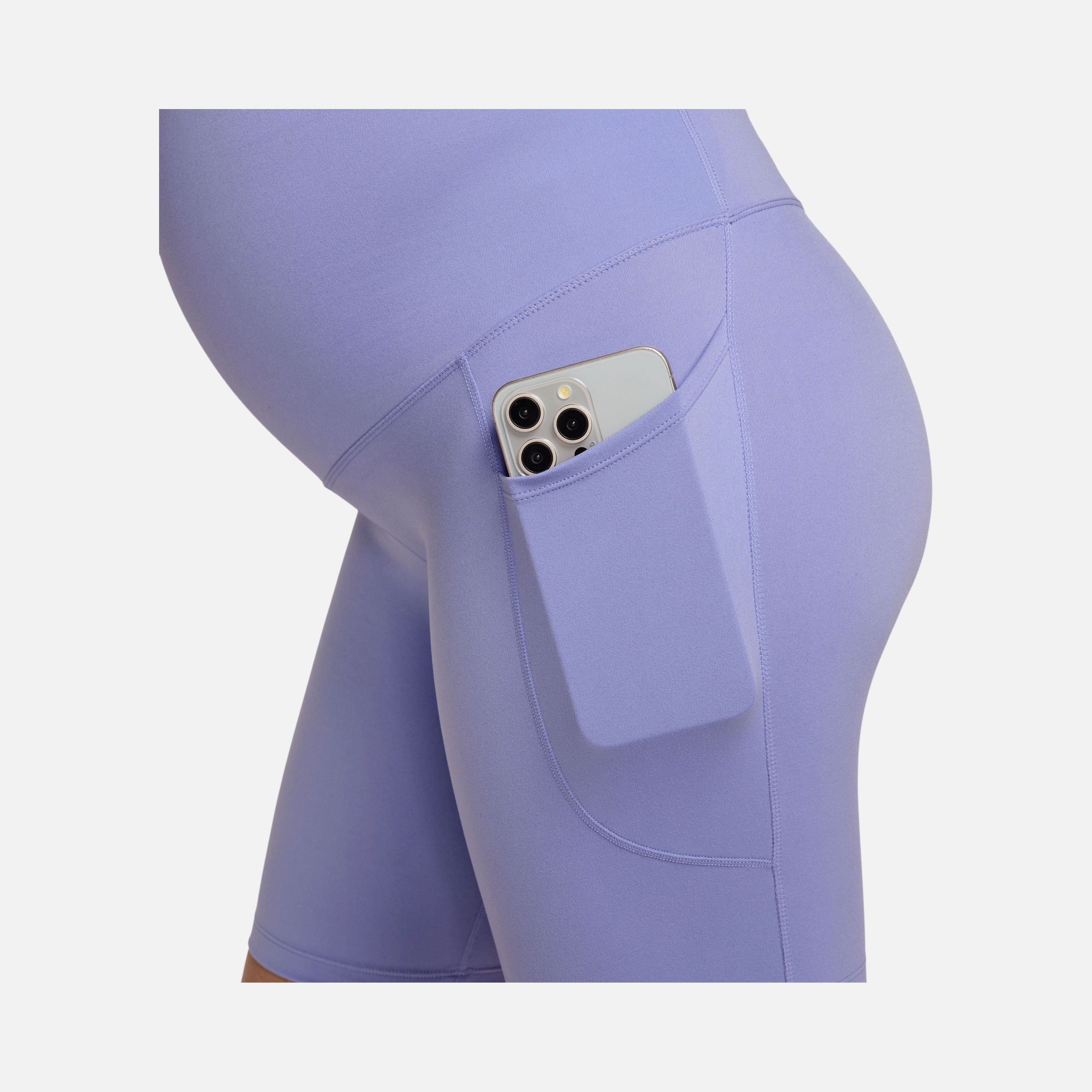 Nike One Dri-Fit High-Waisted 8" Biker With Pockets Training (Maternity) Kadın Şort