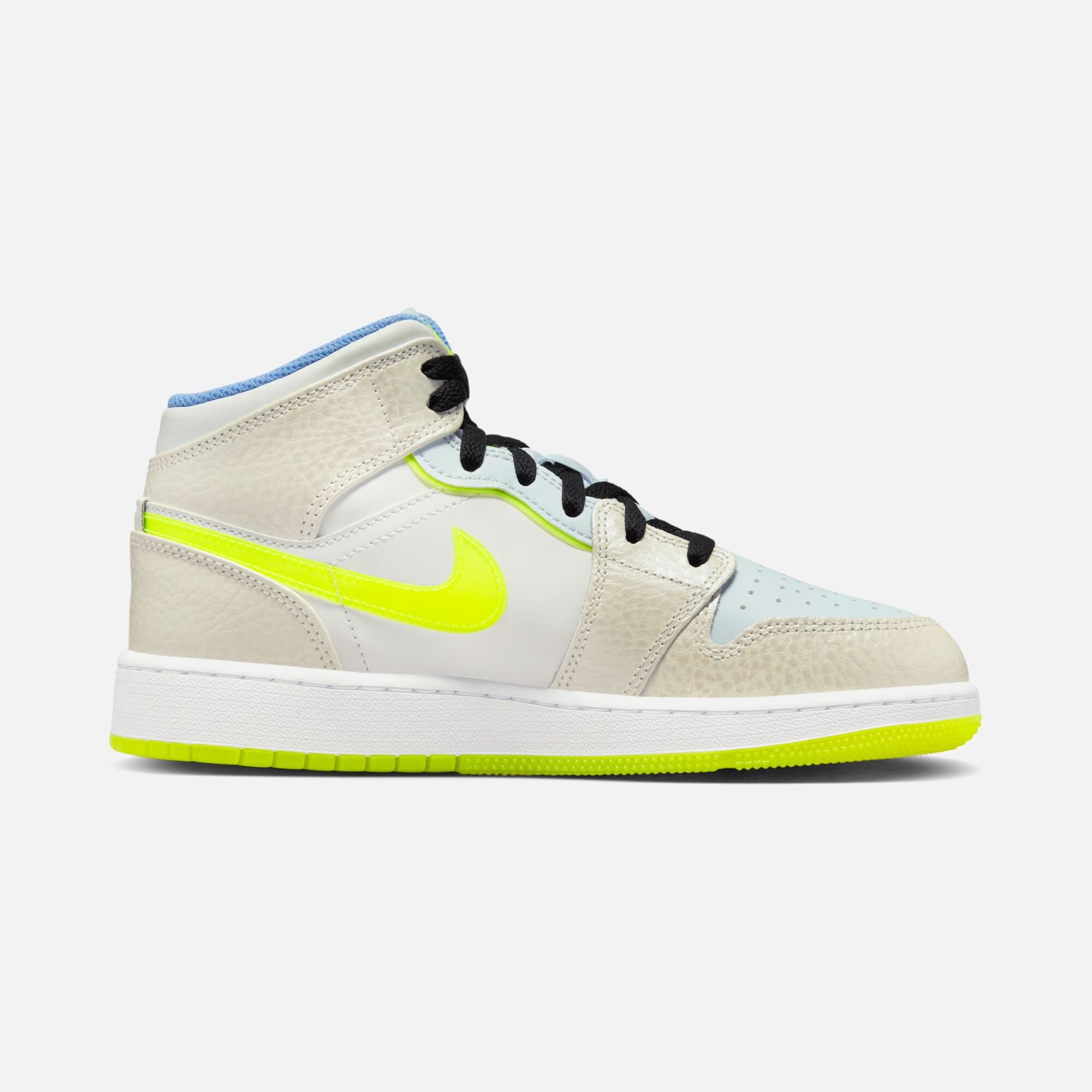 Nike Air Jordan 1 Mid SE "Warped Swoosh" (GS) Spor Ayakkabı