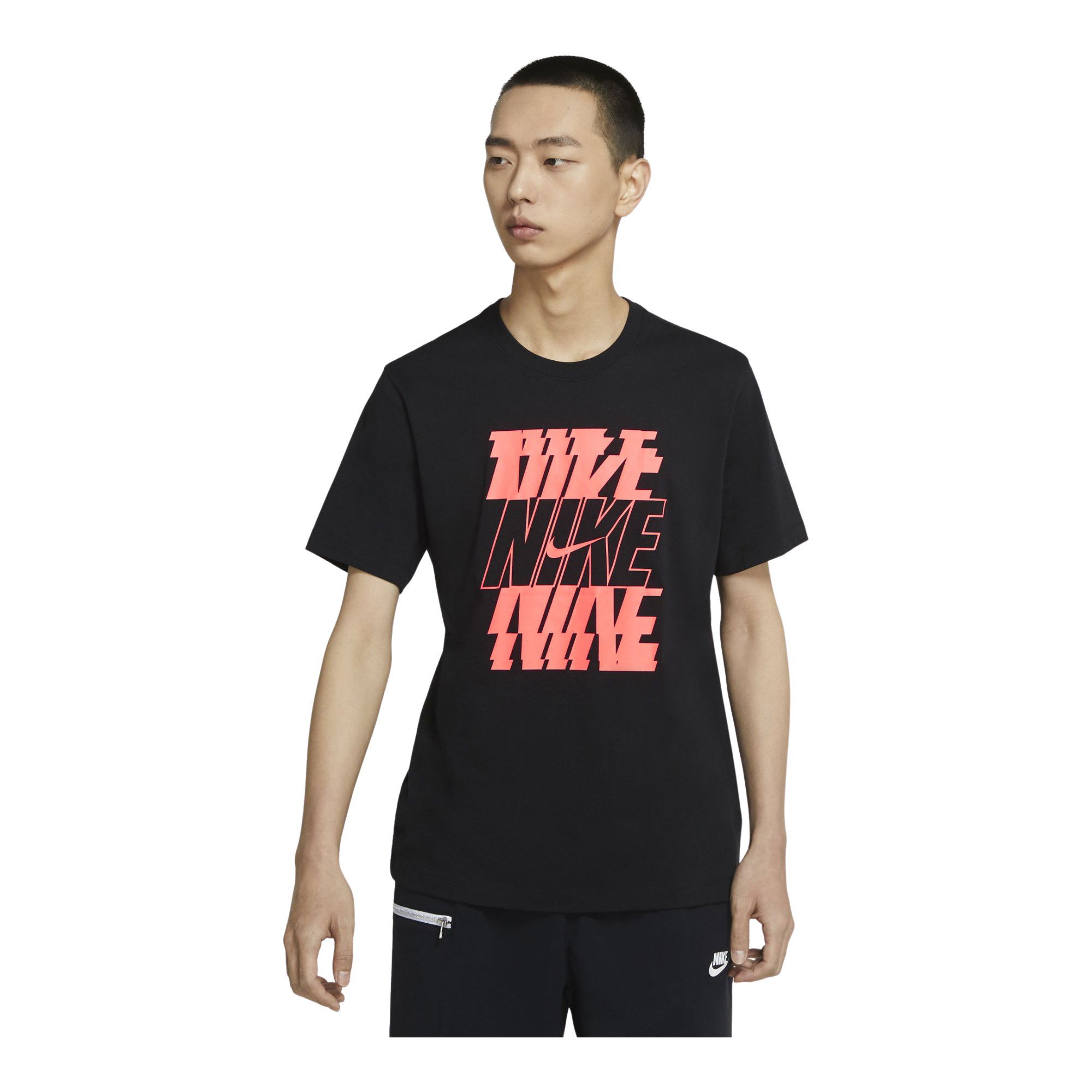 Nike Sportswear Swoosh/Block 12Mo Short-Sleeve Erkek Tişört