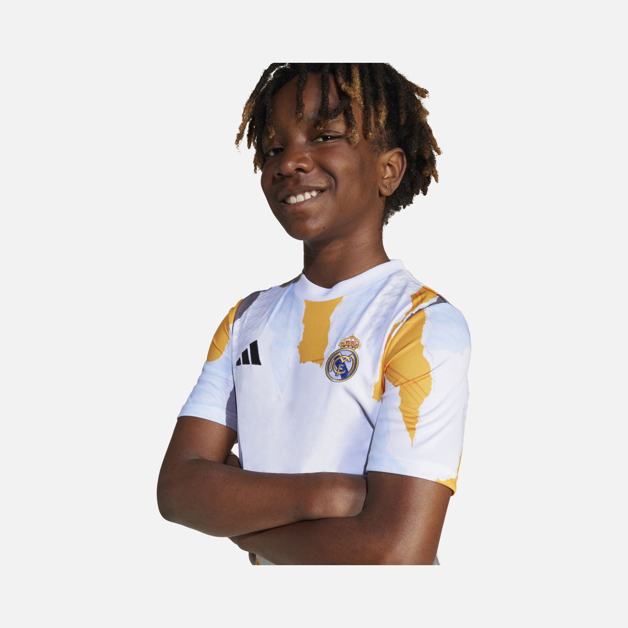 adidas Real Madrid 2024-2025 AEROREADY Pre-Match Short-Sleeve Çocuk Forma