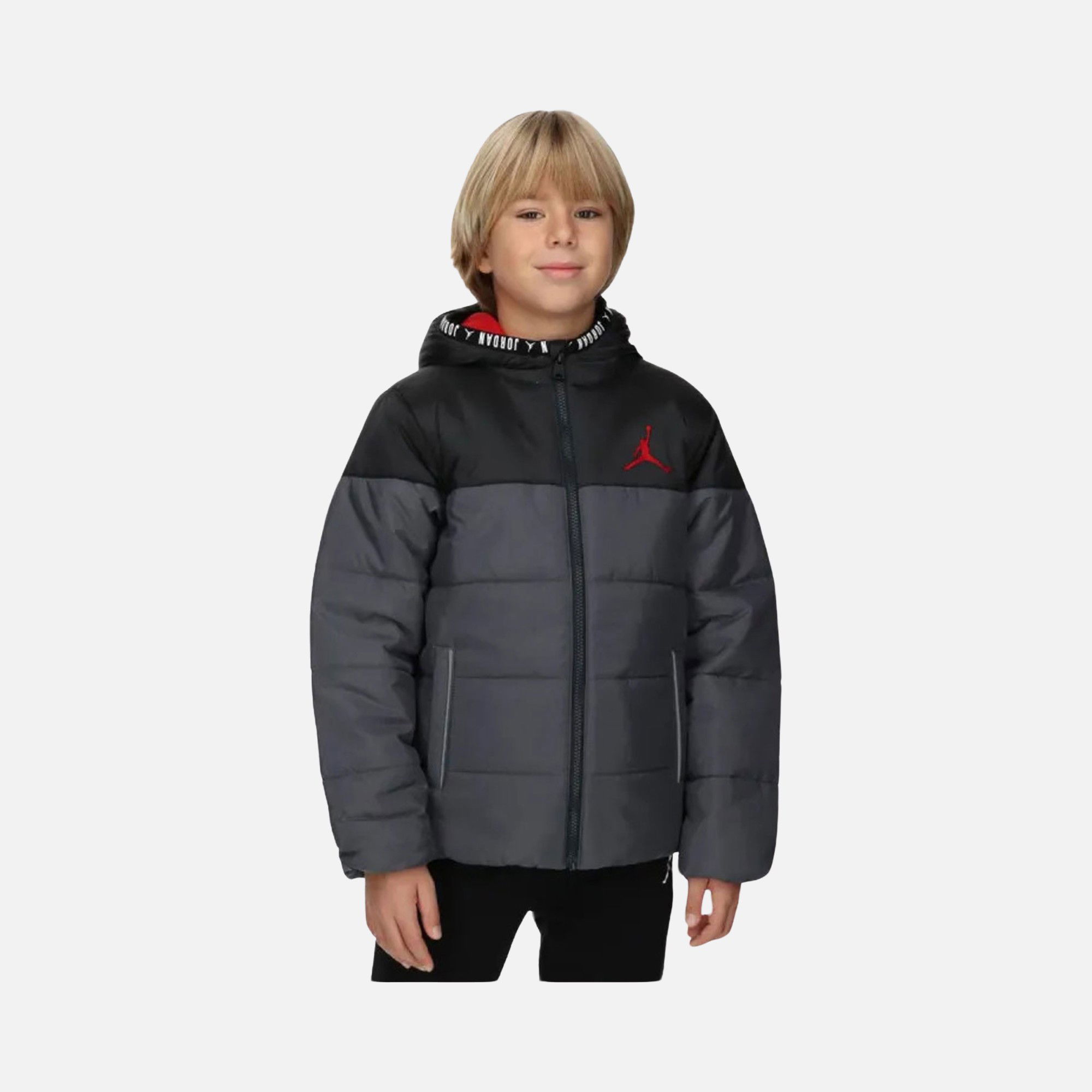 Nike Jordan Basic Poly-Puffer Full-Zip Hoodie Çocuk Mont