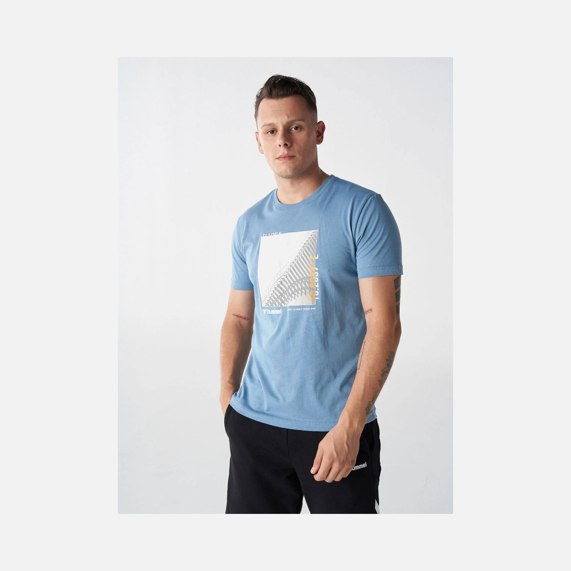 Hummel Sportswear Stan Graphic Short-Sleeve Erkek Tişört