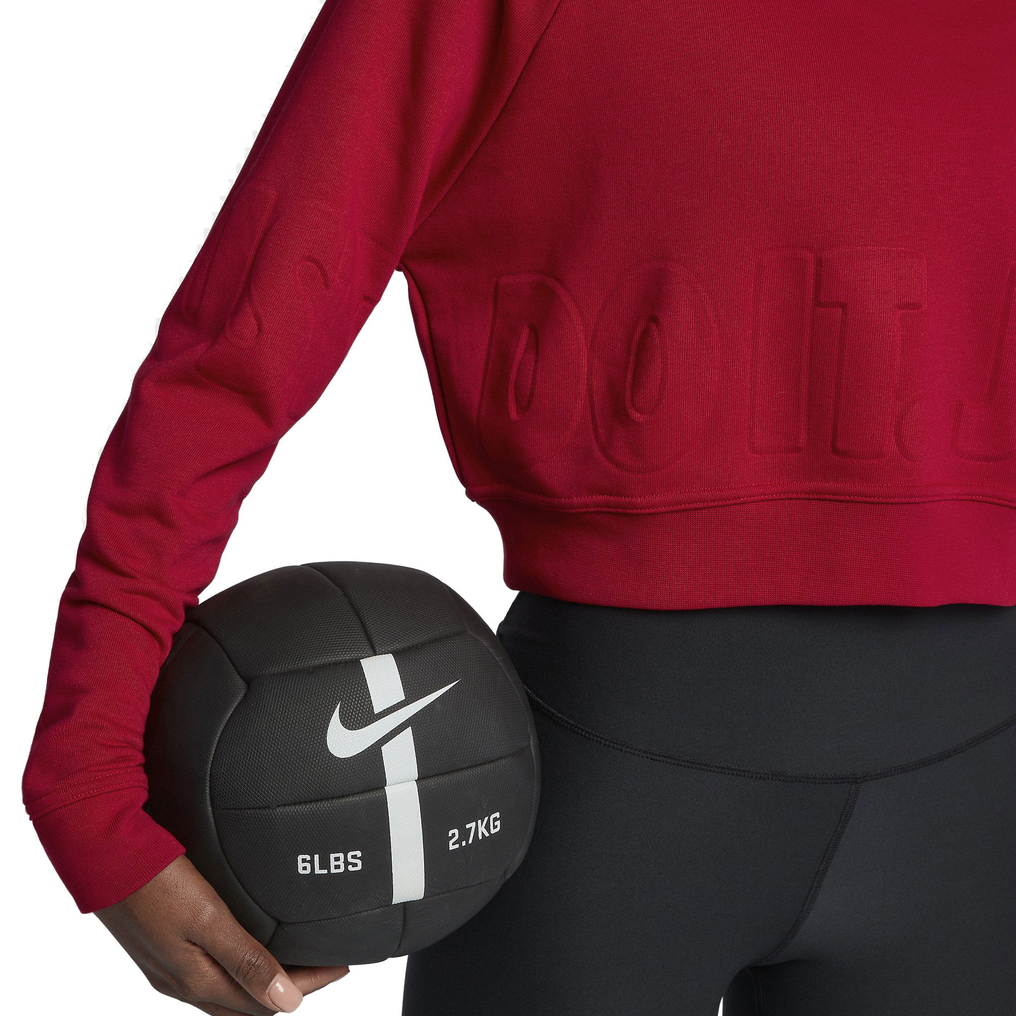 Nike Pullover Versa Just Do It Graphic Training Crop Kadın Sweatshirt