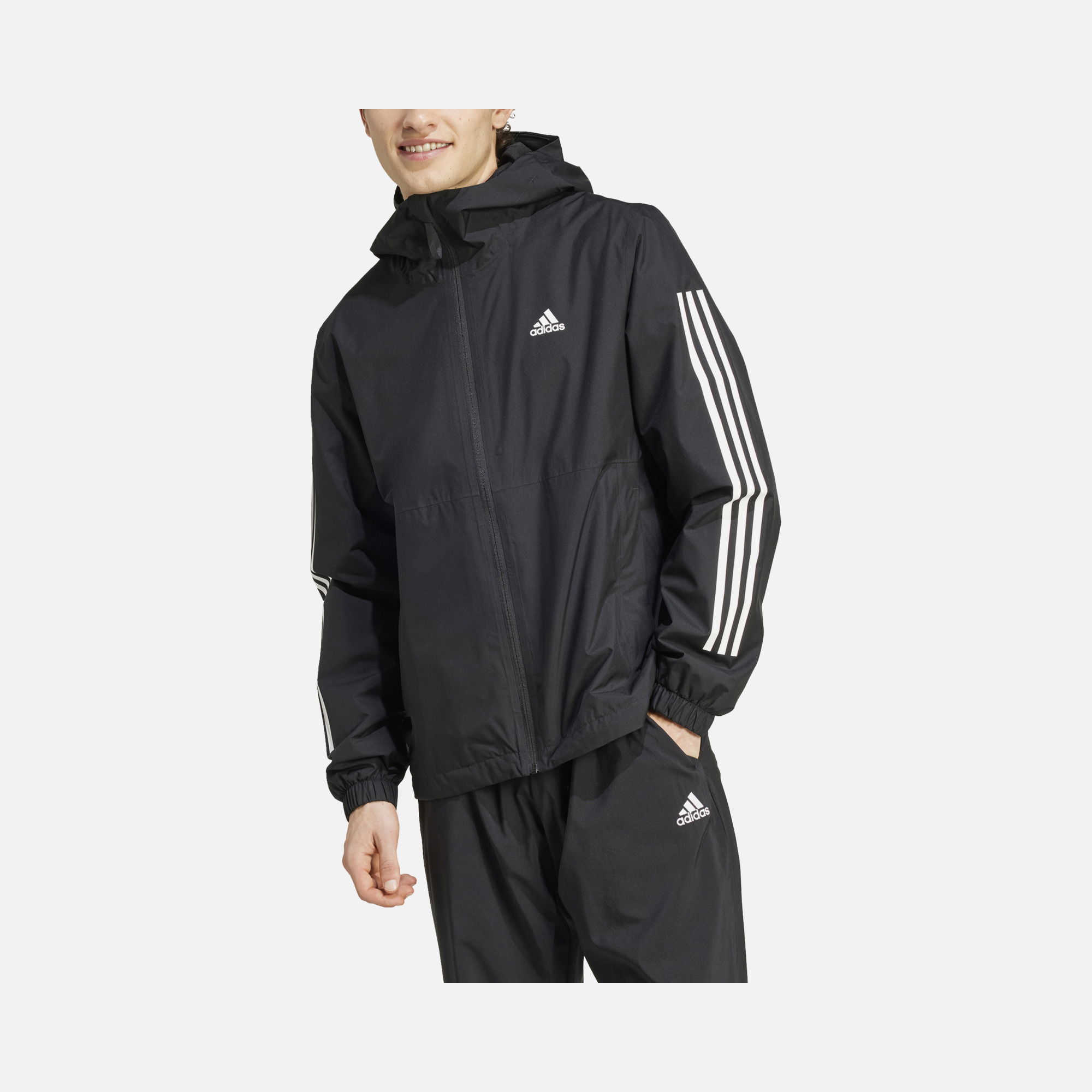 adidas Essential 3-Stripes R.R Hiking Full-Zip Hoodie Erkek Ceket