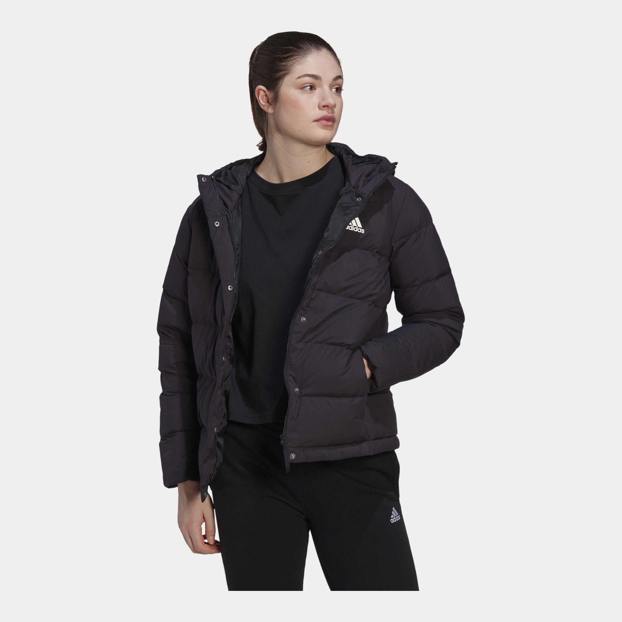 adidas Sportswear Helionic Down Full-Zip Hoodie Kadın Mont