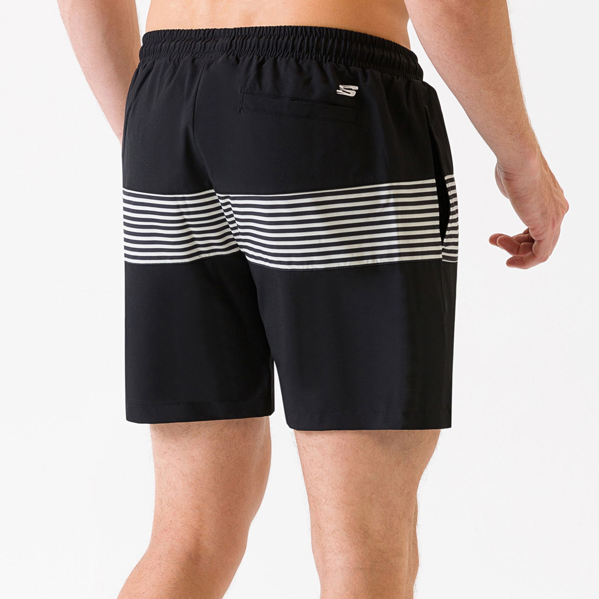 Skechers Colorblock Stripe Print Erkek Şort Mayo