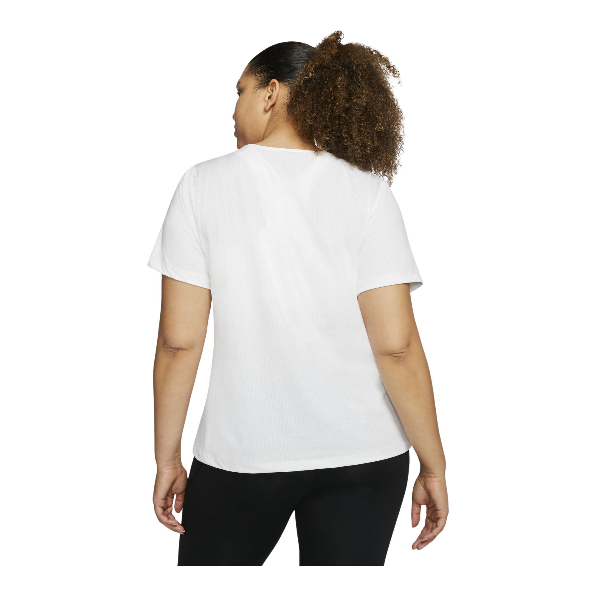 Nike Pro Mesh Top Short-Sleeve (Plus Size) Kadın Tişört