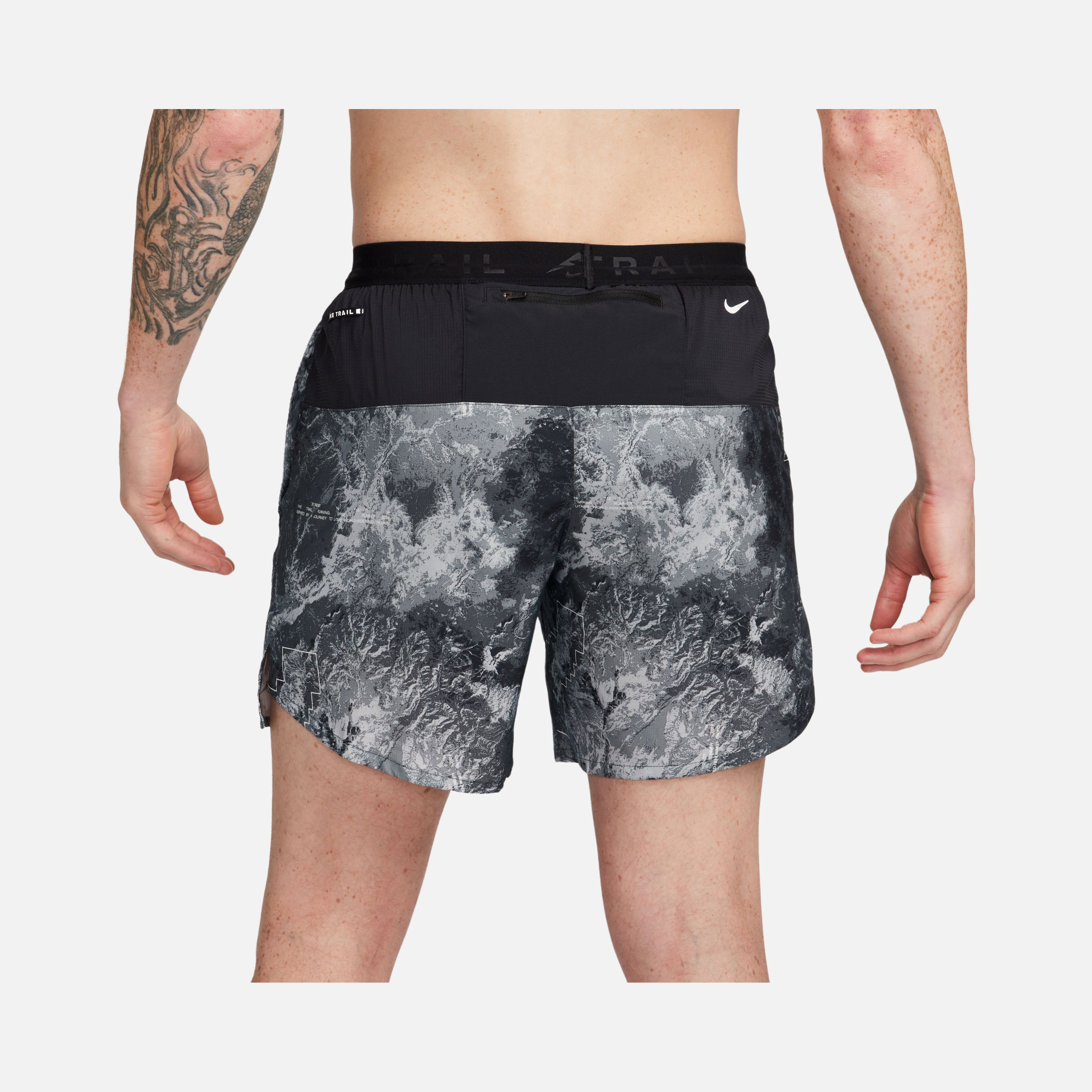 Nike Stride Dri-Fit 7" Brief-Lined All-Over Printed Running Erkek Şort