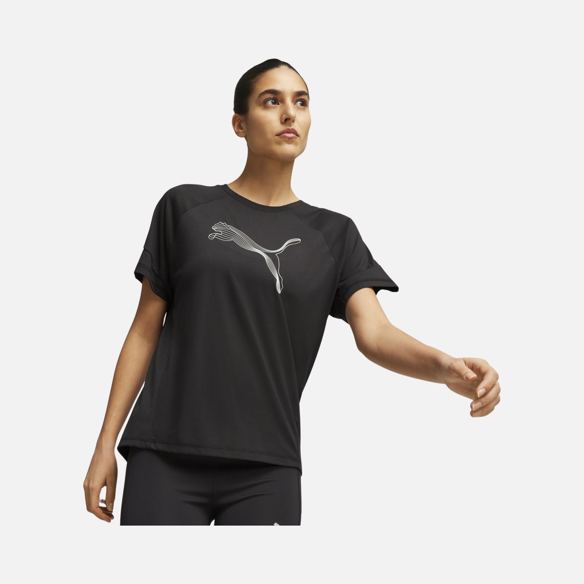 Puma Sportswear Evostripe Logo Short-Sleeve Kadın Tişört