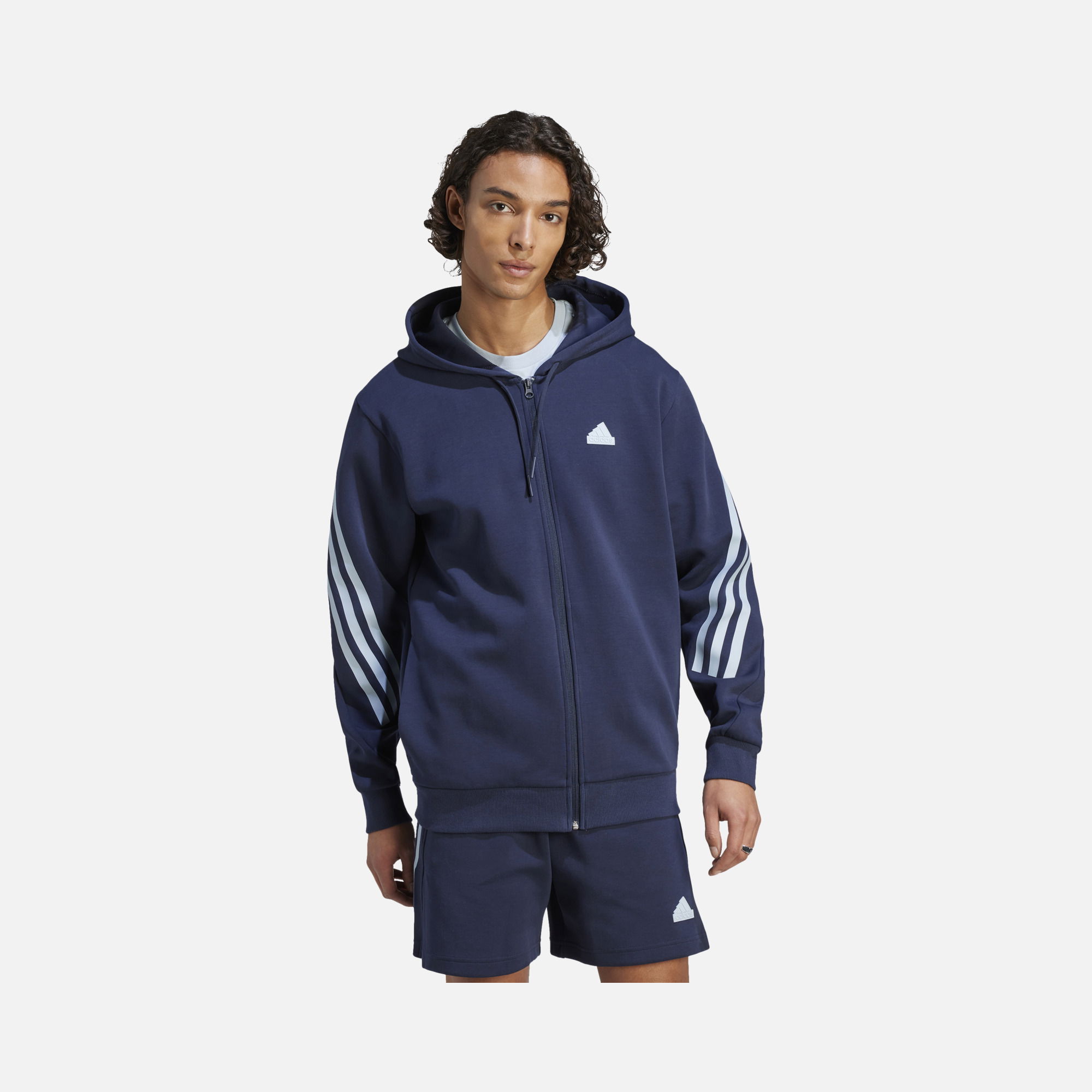 adidas Sportswear Future Icons FW23 3-Stripes Full-Zip Hoodie Erkek Sweatshirt