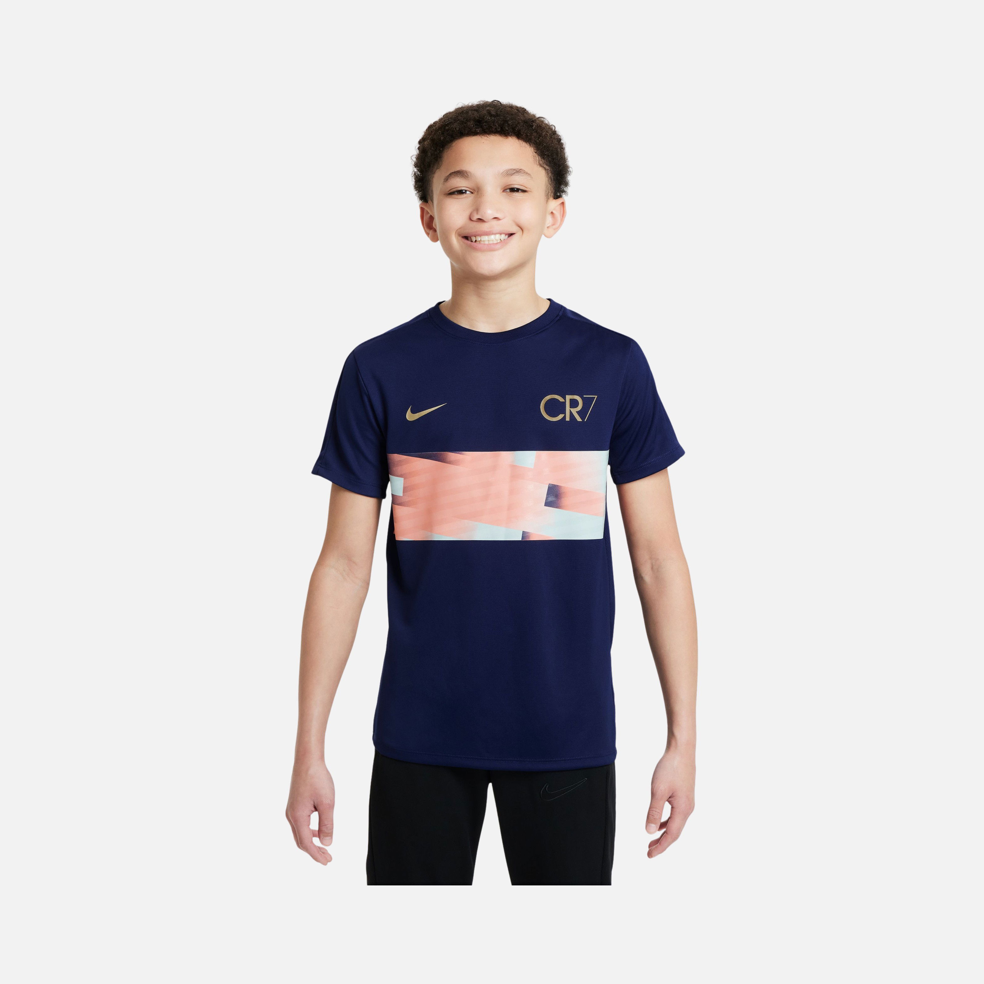 Nike CR7 Academy23 Dri-Fit Soccer Short-Sleeve Çocuk Tişört