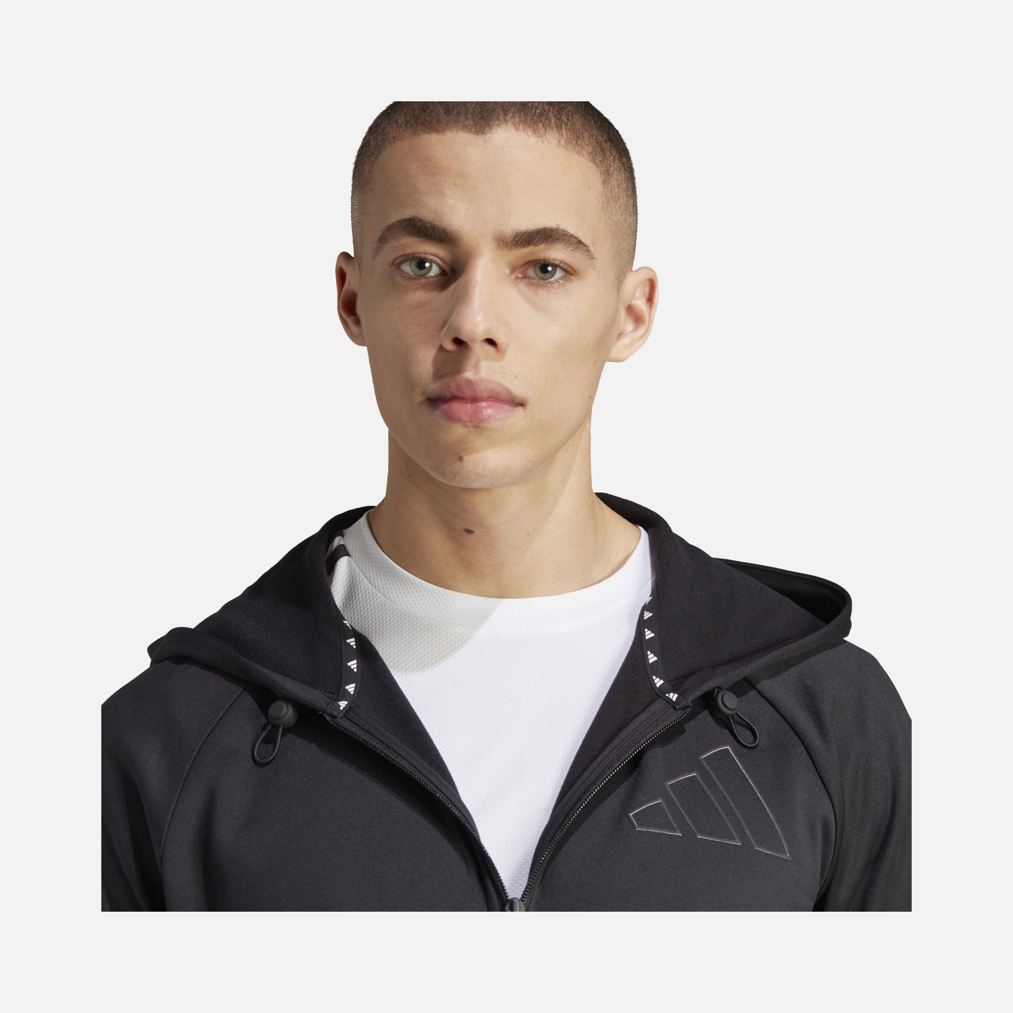 adidas Game and Go Small Logo Training Full-Zip Hoodie Sweatshirt