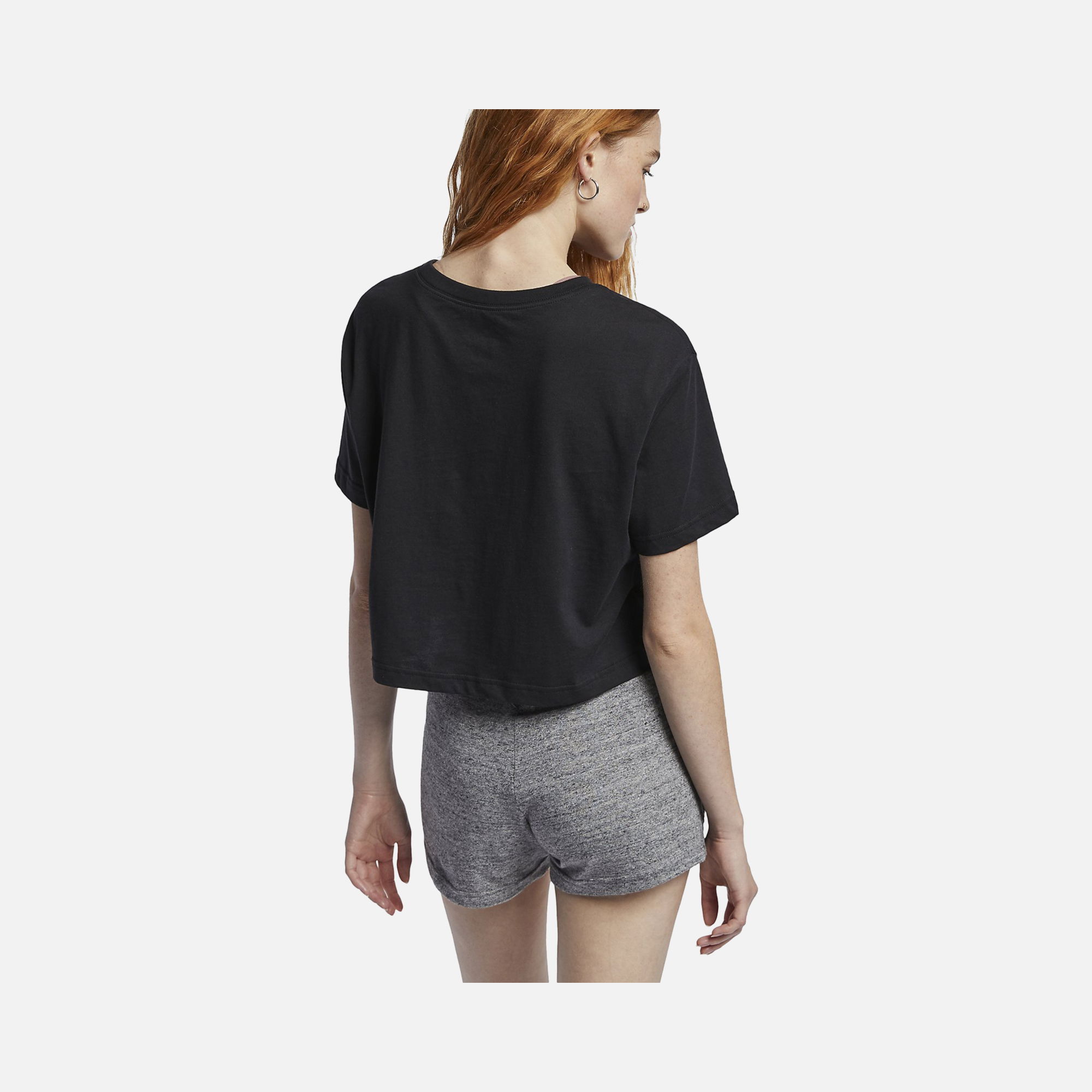 Nike Sportswear Essential Cropped Icon Futura Short-Sleeve Kadın Tişört