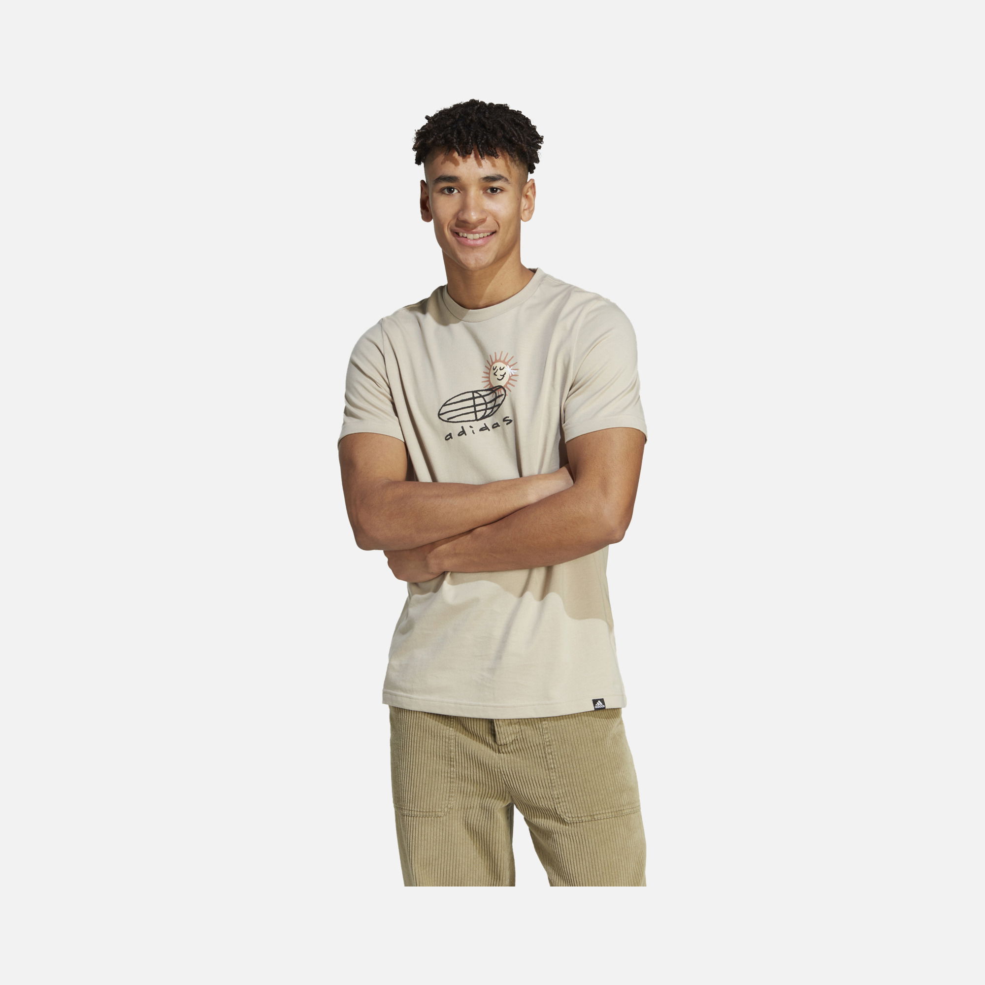 adidas Sportswear Elevated Doodle Puff Graphic Short-Sleeve Erkek Tişört