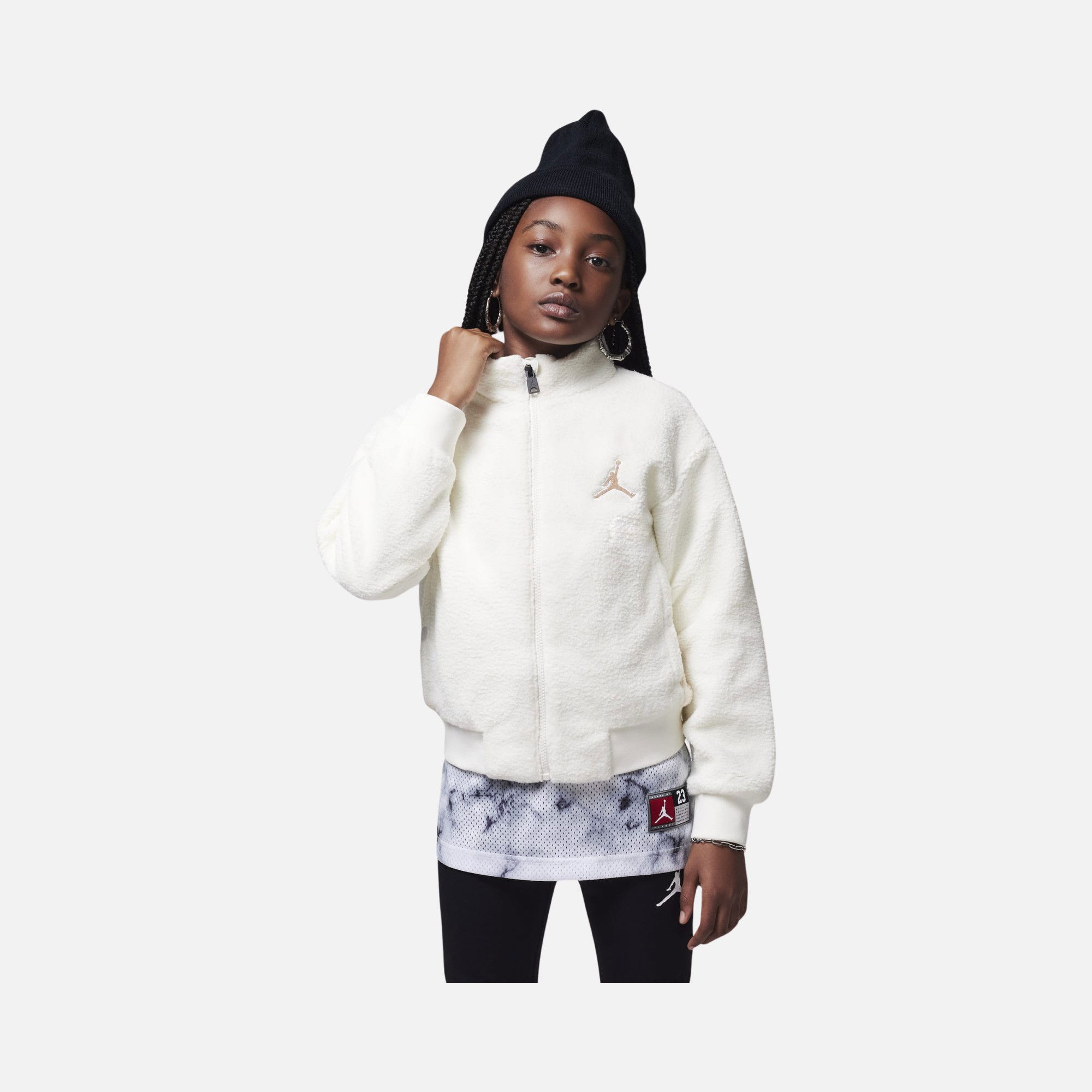 Nike Jordan Jumpman Sherpa Bomber Full-Zip (Girls') Çocuk Ceket