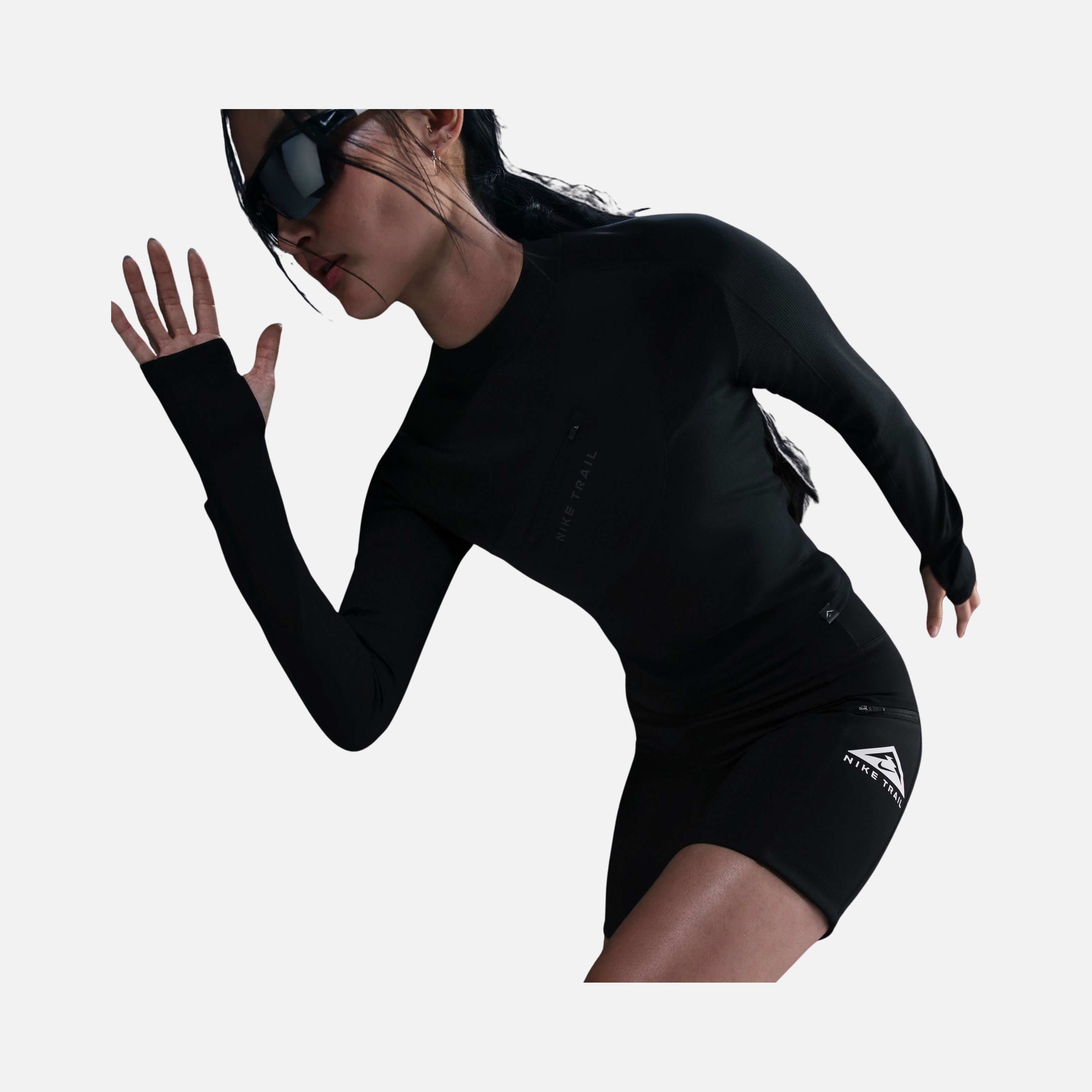 Nike Dri-Fit Long-Sleeve Pocket Running Long-Sleeve Kadın Tişört