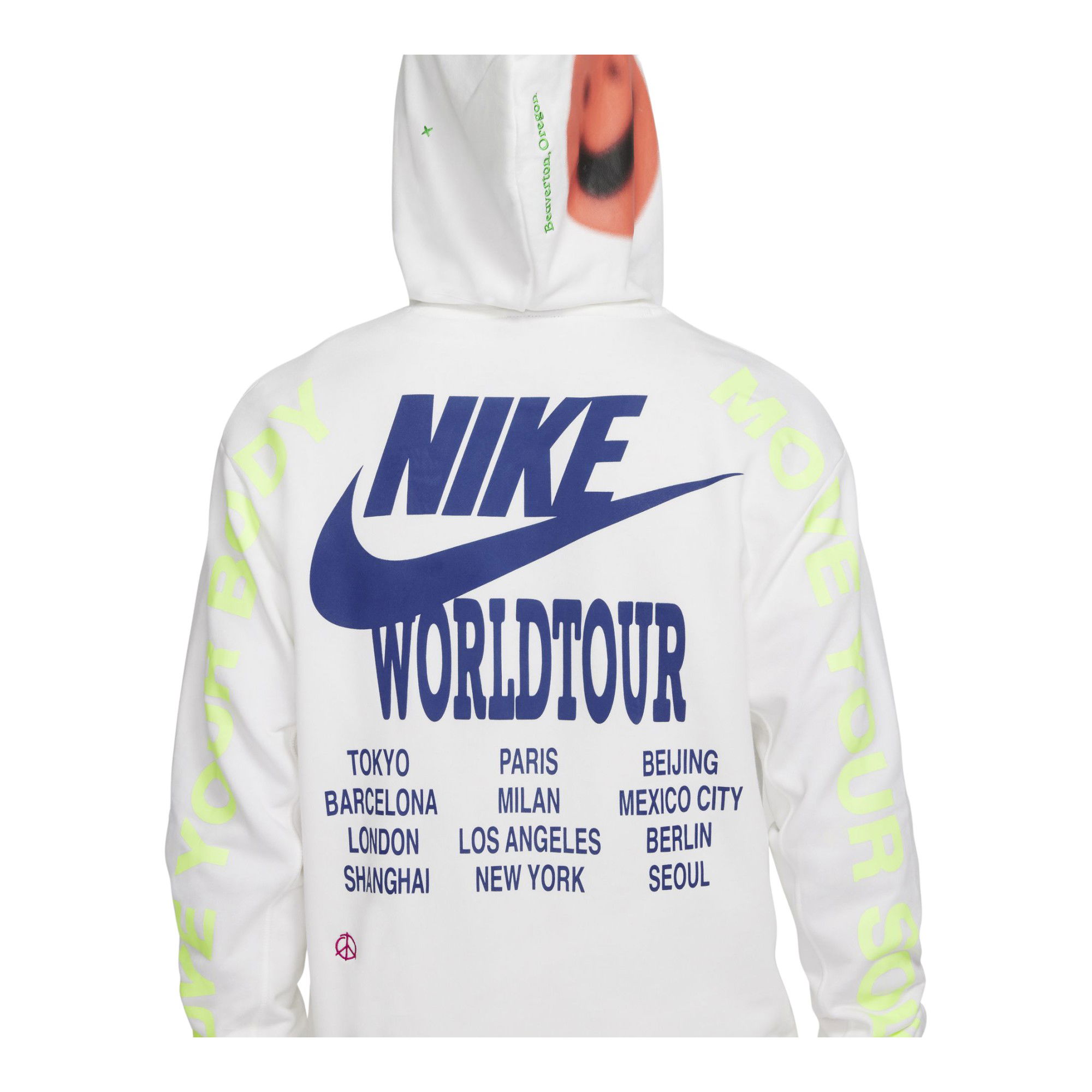 Nike Sportswear Pullover French Terry World Tour Hoodie Erkek Sweatshirt