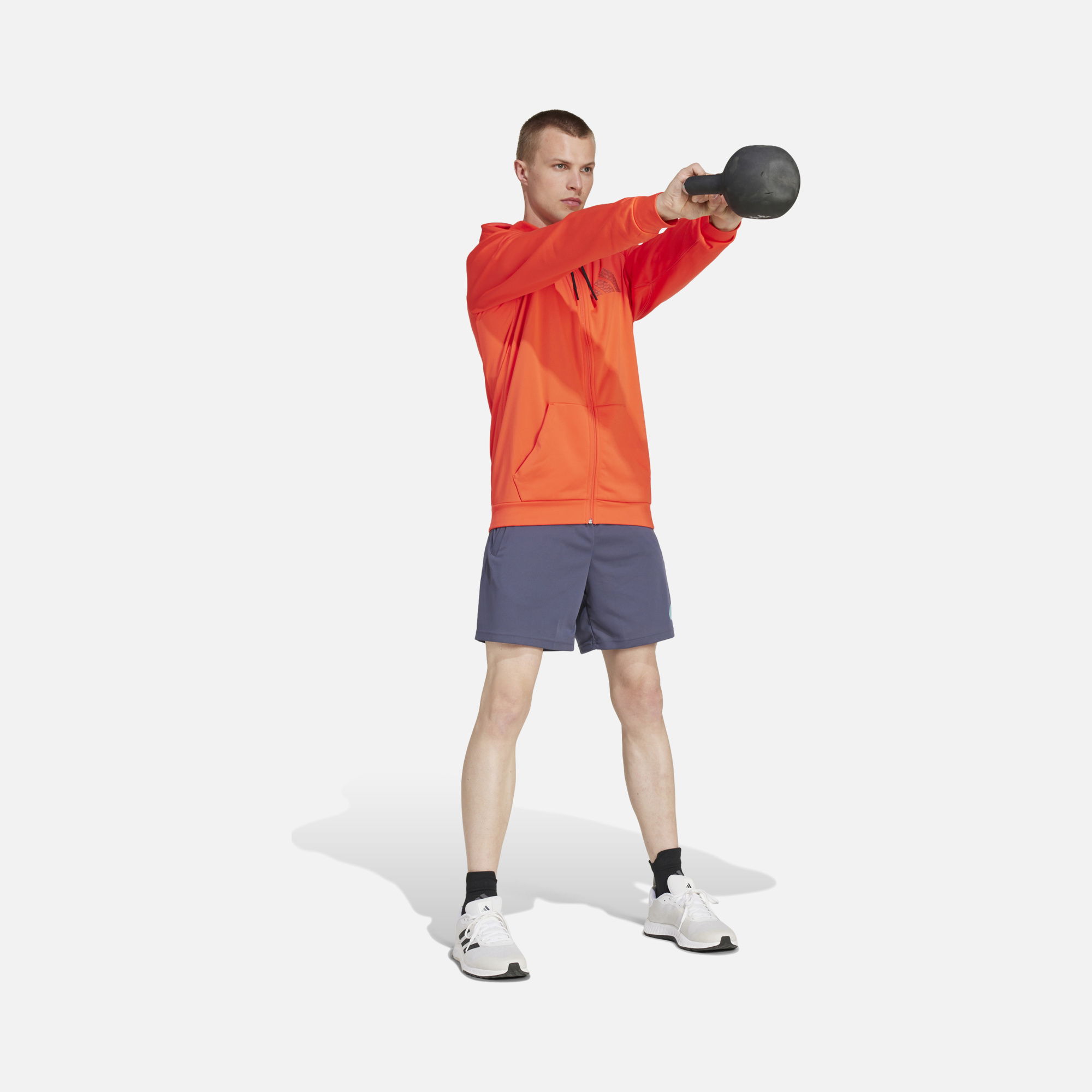 adidas AEROREADY Game & Go Versatile Full-Zip Hoodie Erkek Sweatshirt