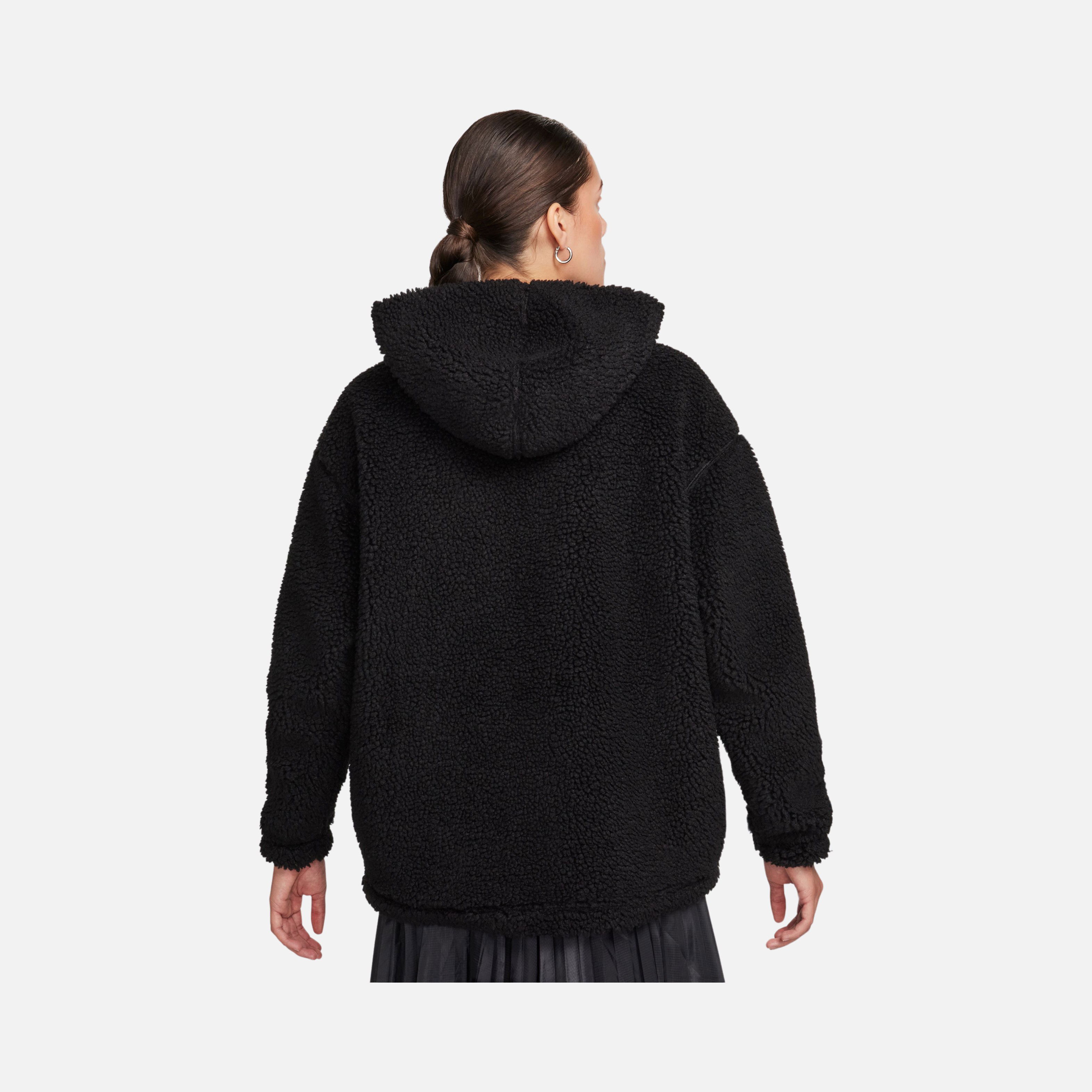 Nike Sportswear Logo High-Pile Sherpa Full-Zip Hoodie Kadın Ceket