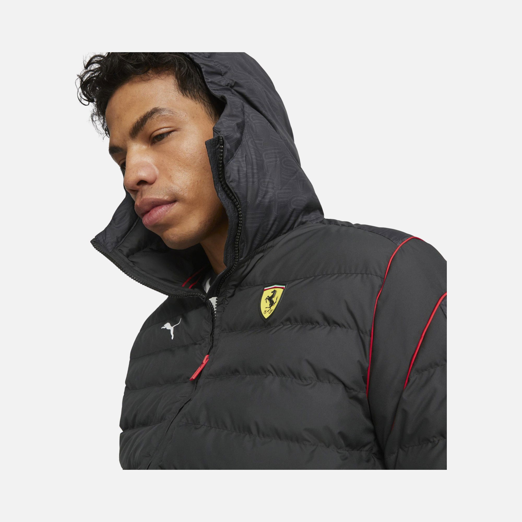 Puma Ferrari Race Mt7 Ecolite Full-Zip Hoodie Erkek Ceket