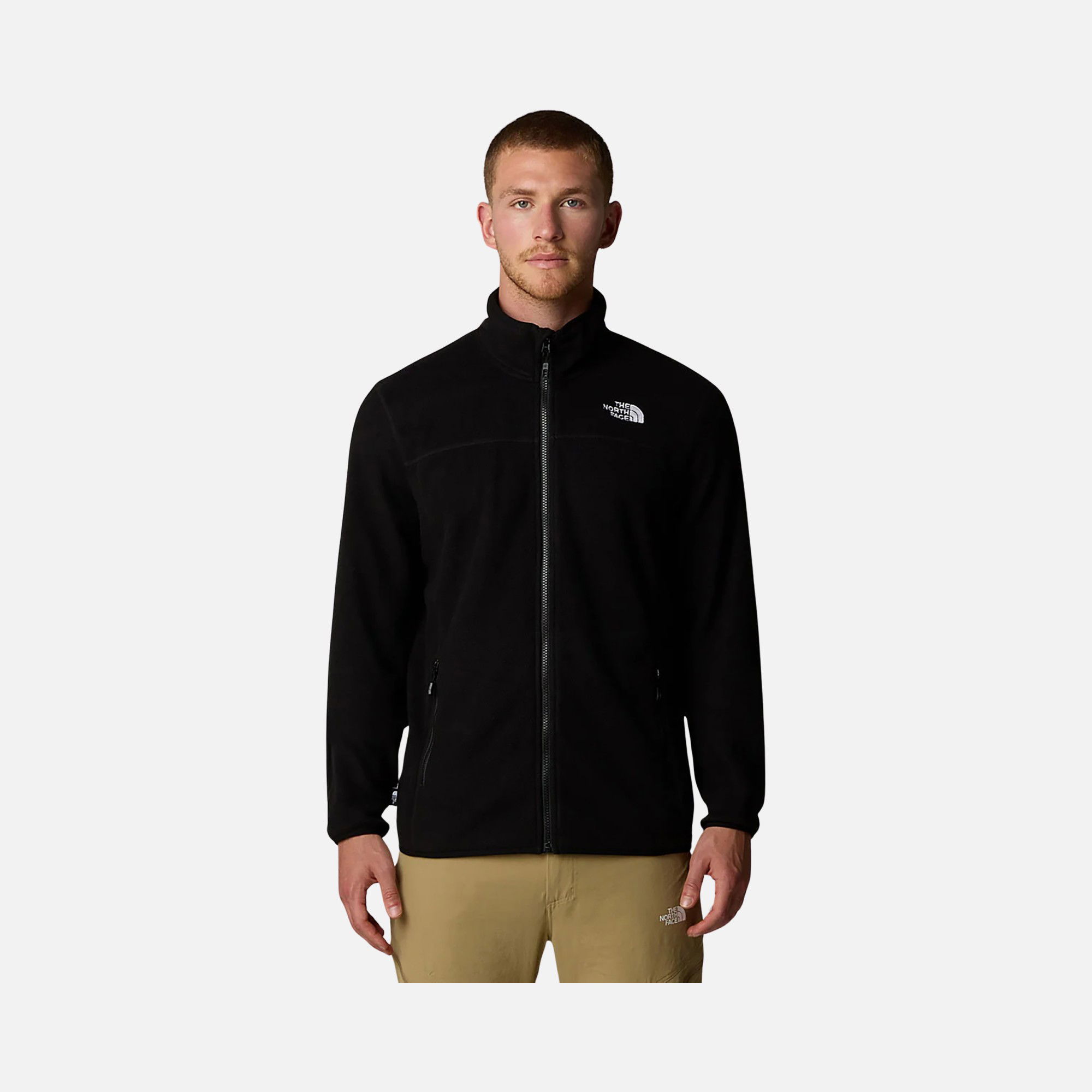 North Face 100 Glacier Fleece Full-Zip Erkek Sweatshirt
