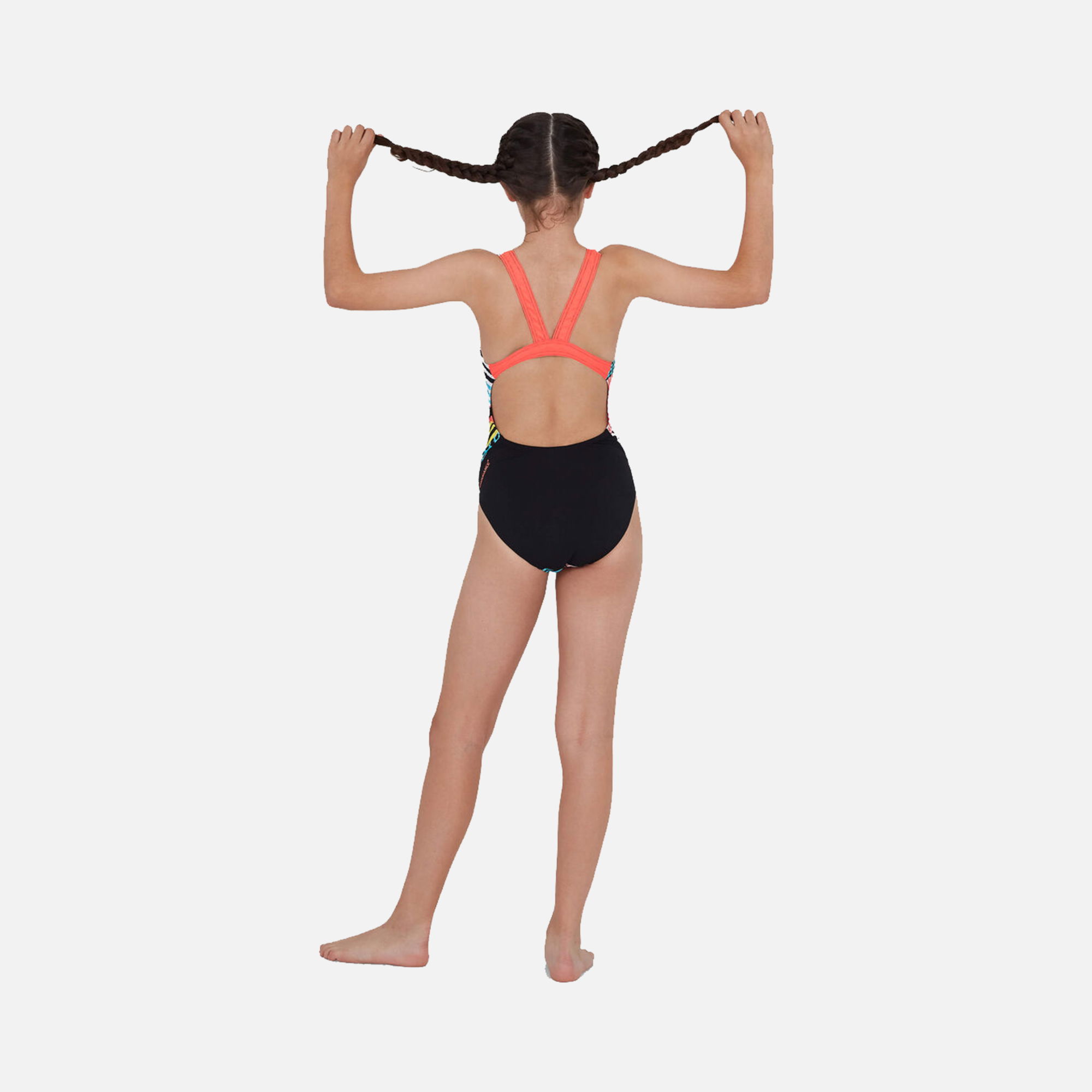 Speedo DazzleSpark Digi Leaderback (Girls') Çocuk Mayo