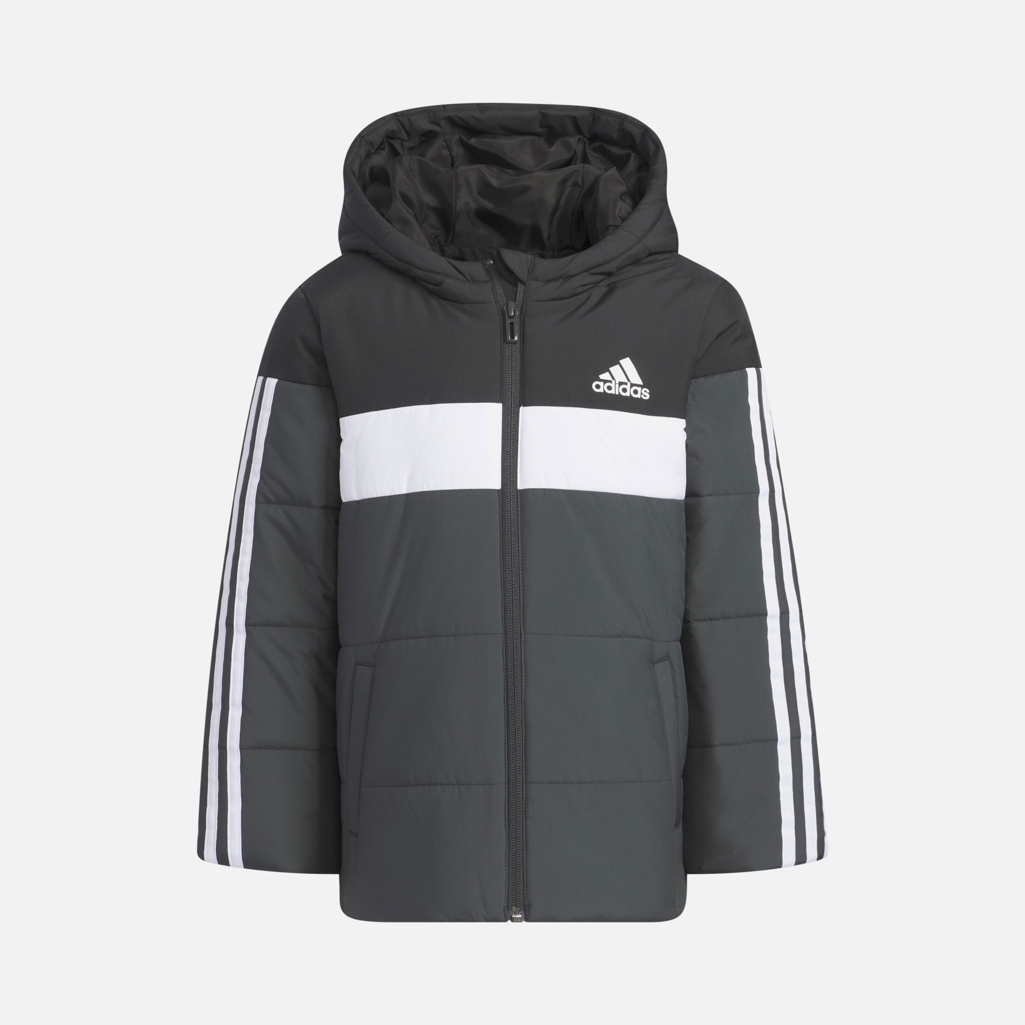 adidas Sportswear Padded 3-Stripes Full-zip Hoodie Çocuk Ceket
