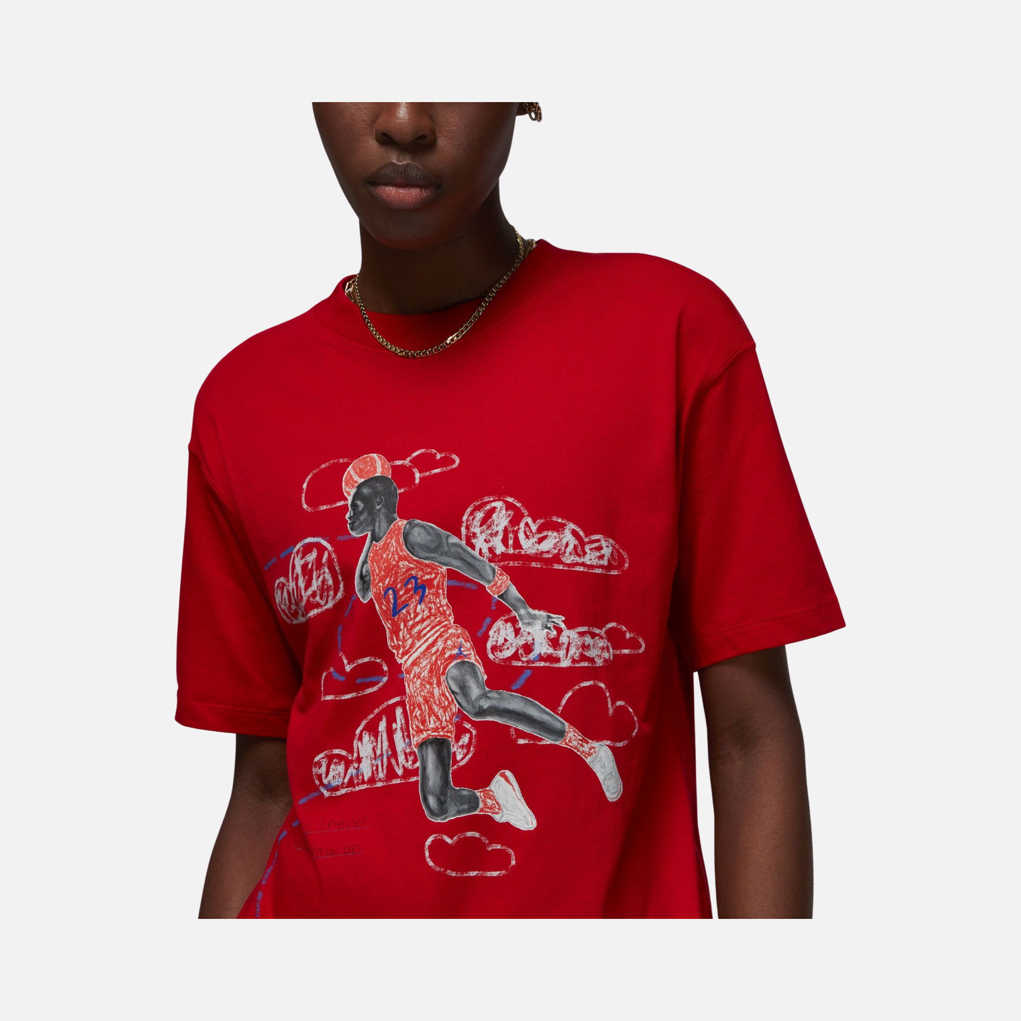 Nike Jordan Artist Series by Parker Duncan Short-Sleeve Kadın Tişört