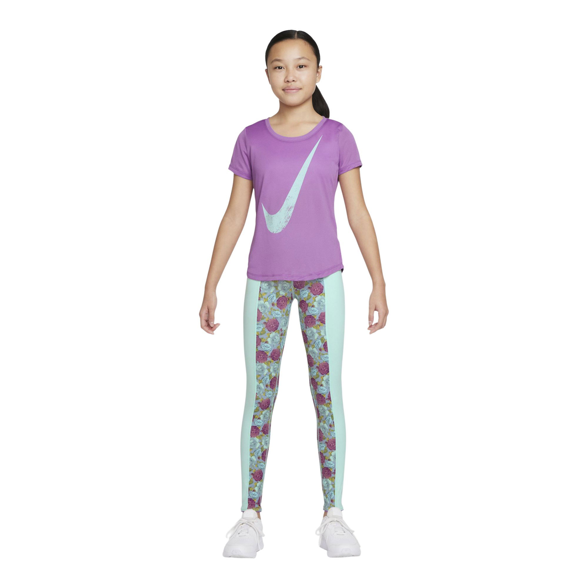 Nike Dri-Fit One Luxe Flover Printed (Girls') Çocuk Tayt