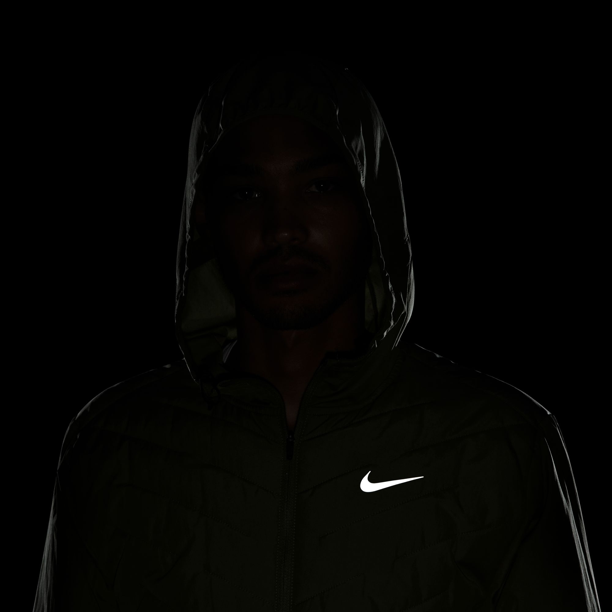 Nike Therma-Fit Repel Aerolayer Synthetic-Fill Running Full-Zip Hoodie Erkek Ceket