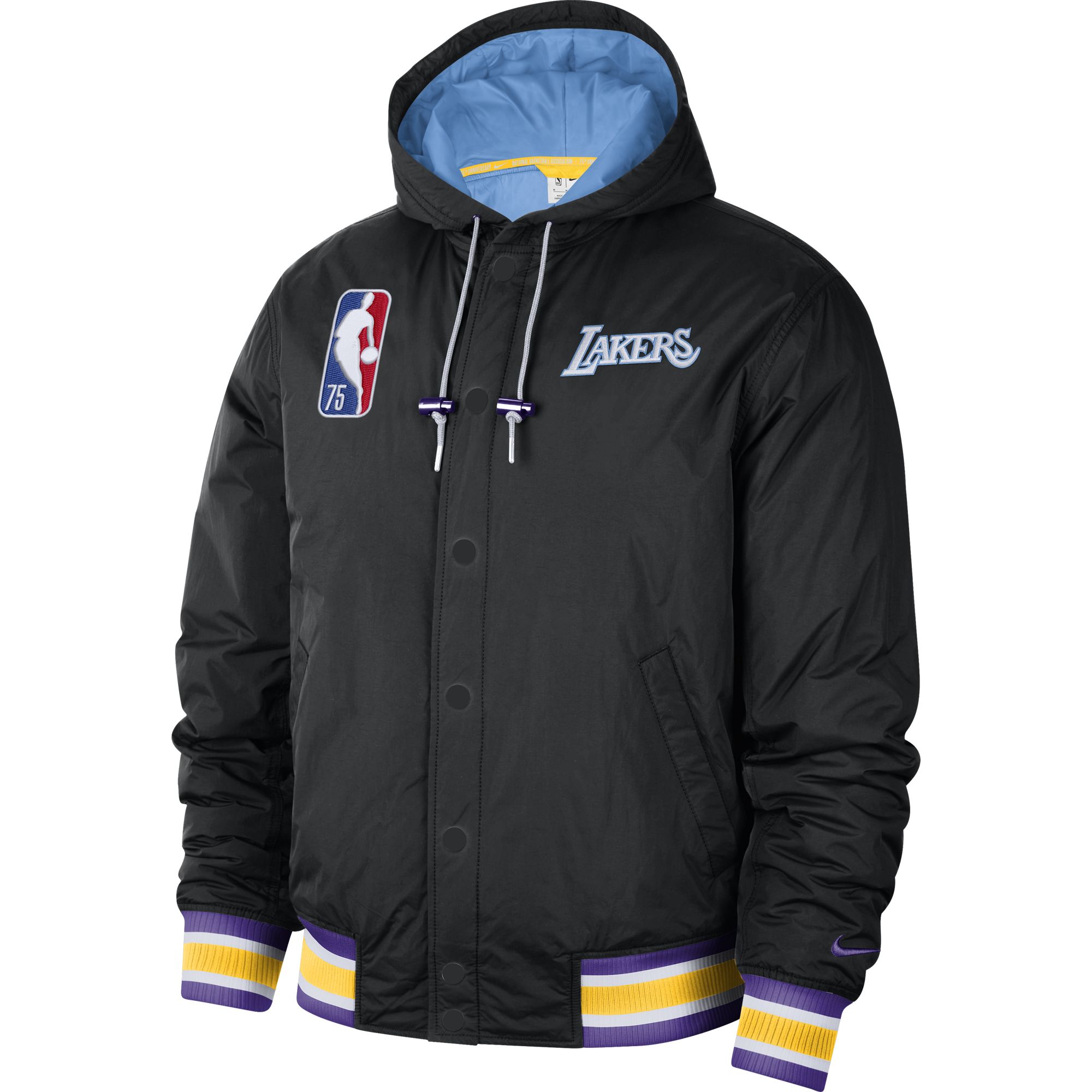 Nike Los Angeles Lakers City Edition Courtside NBA Full-Zip Hoodie Erkek Ceket