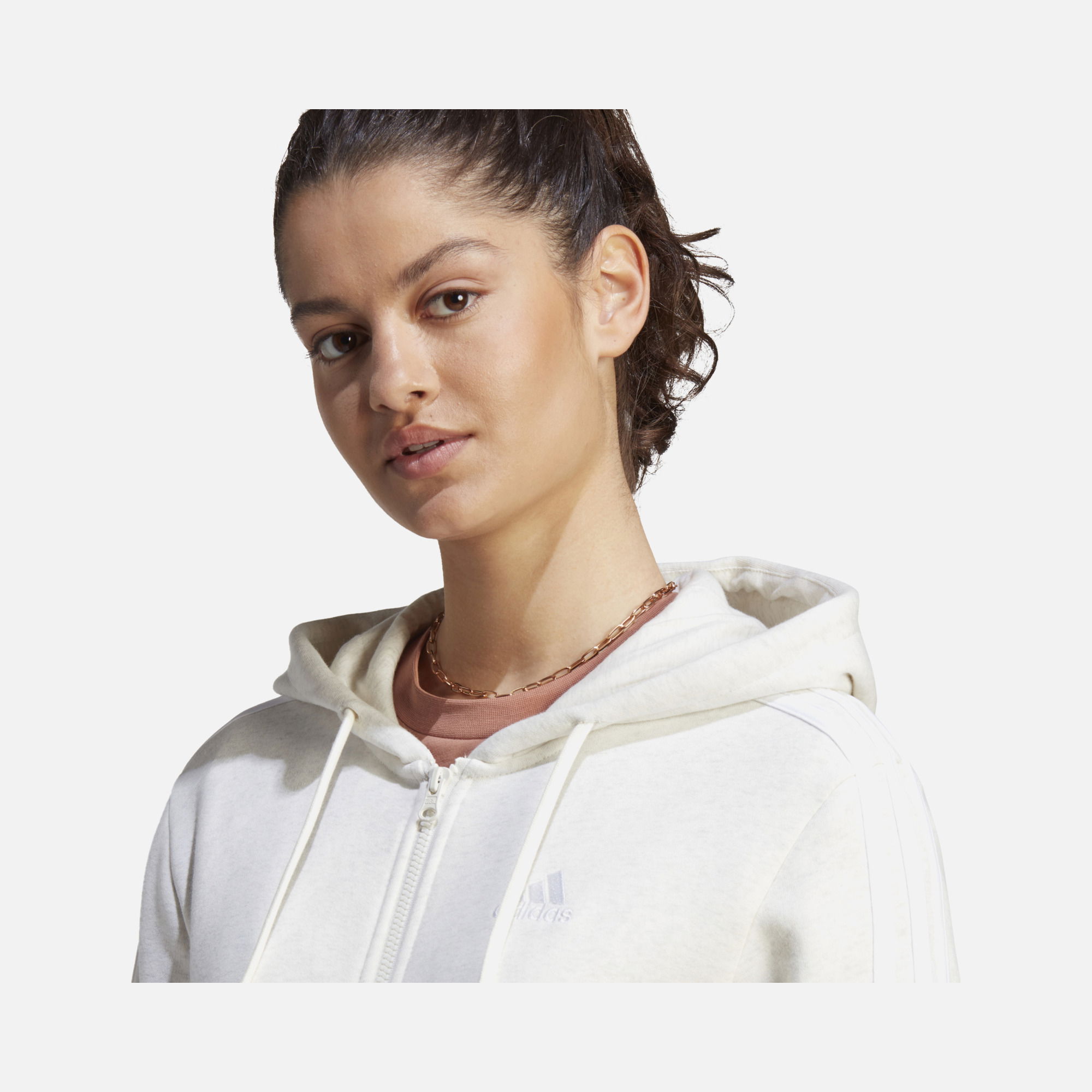 adidas Sportswear 3-Stripes Full-Zip Fleece Kadın Ceket