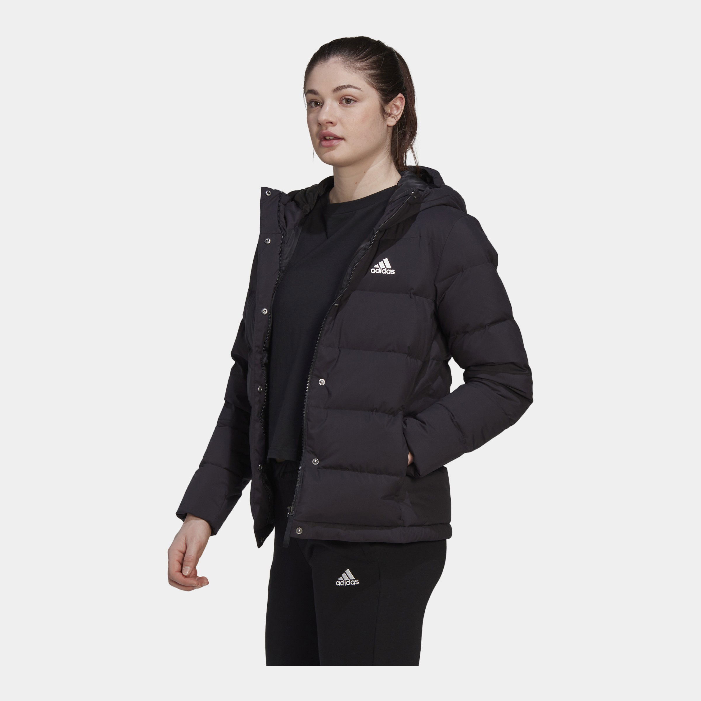 adidas Sportswear Helionic Down Full-Zip Hoodie Kadın Mont