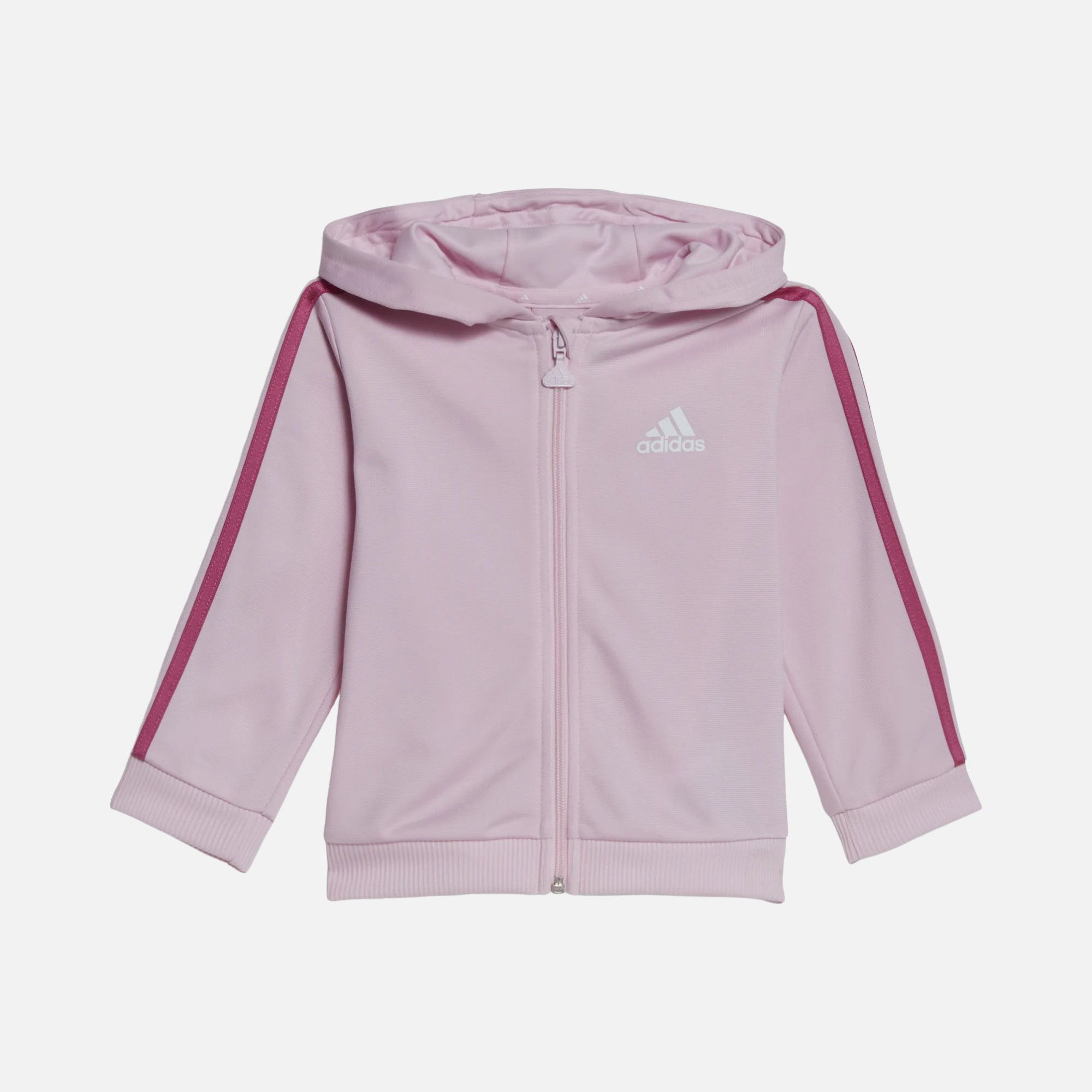 adidas Sportswear Essentials Shiny 3-Stripes Full-Zipp Çocuk Eşofman Takımı