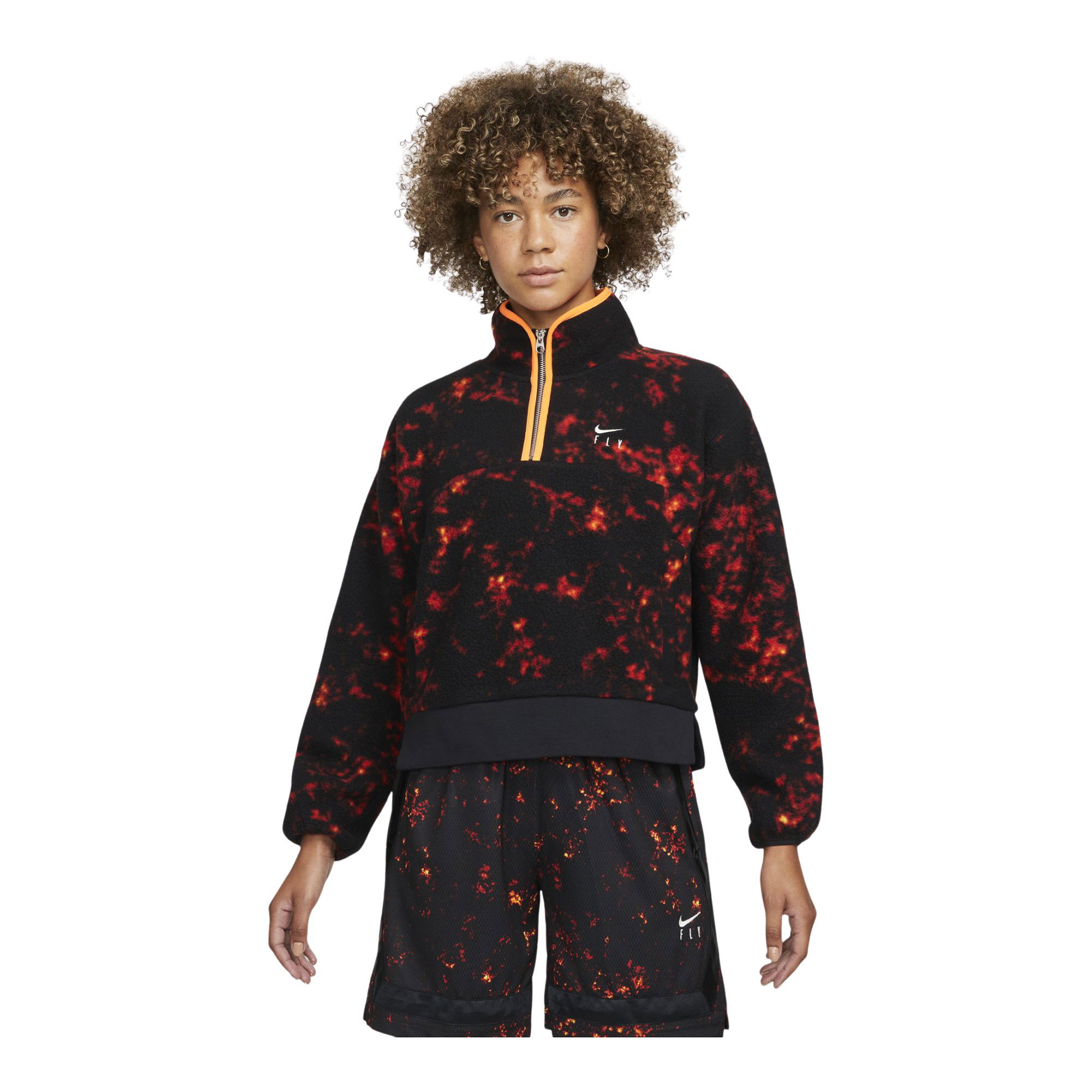 Nike Fly Seasonal Basketball 1/4-Zip Kadın Ceket