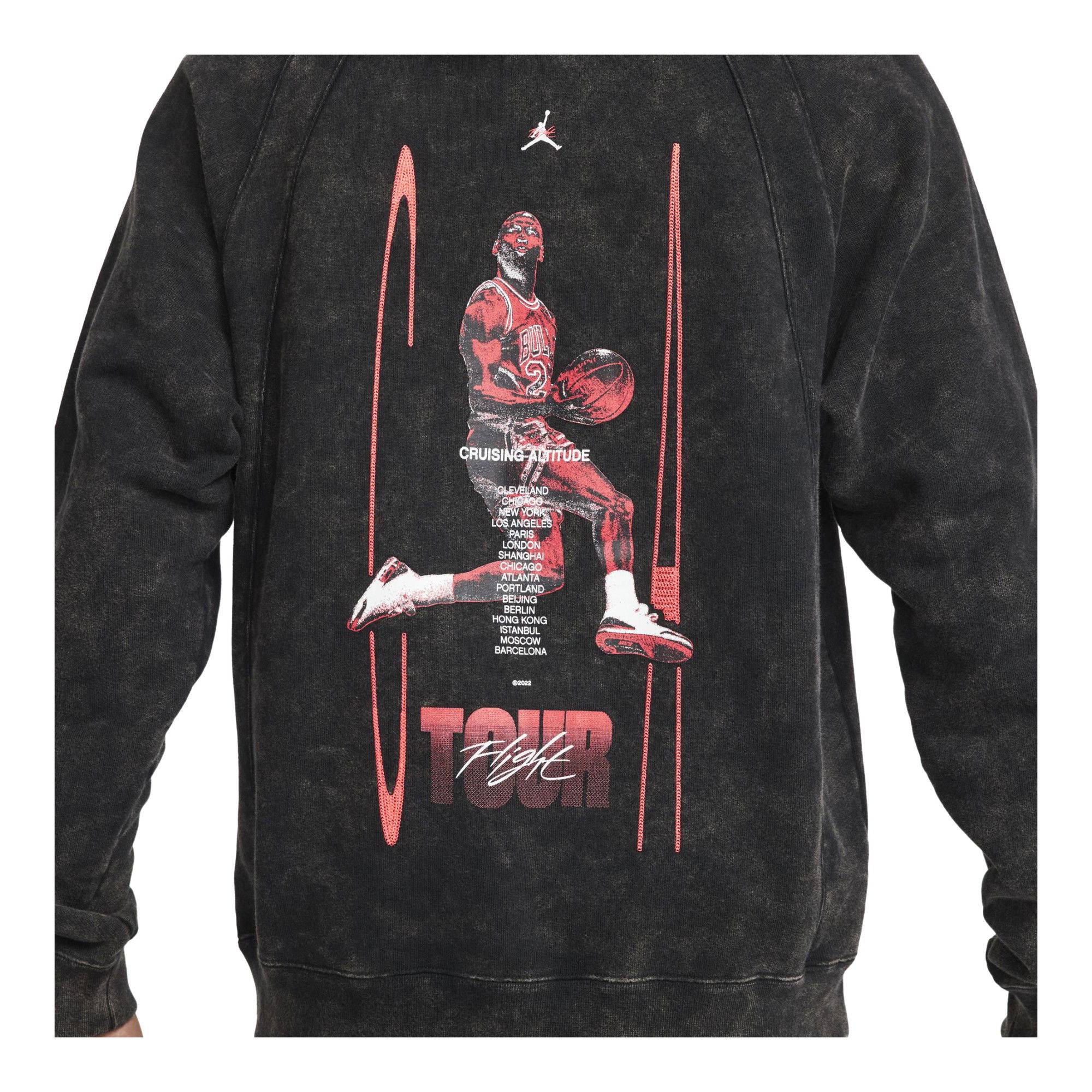 Nike Jordan Flight Heritage French Terry Pullover Hoodie Erkek Sweatshirt