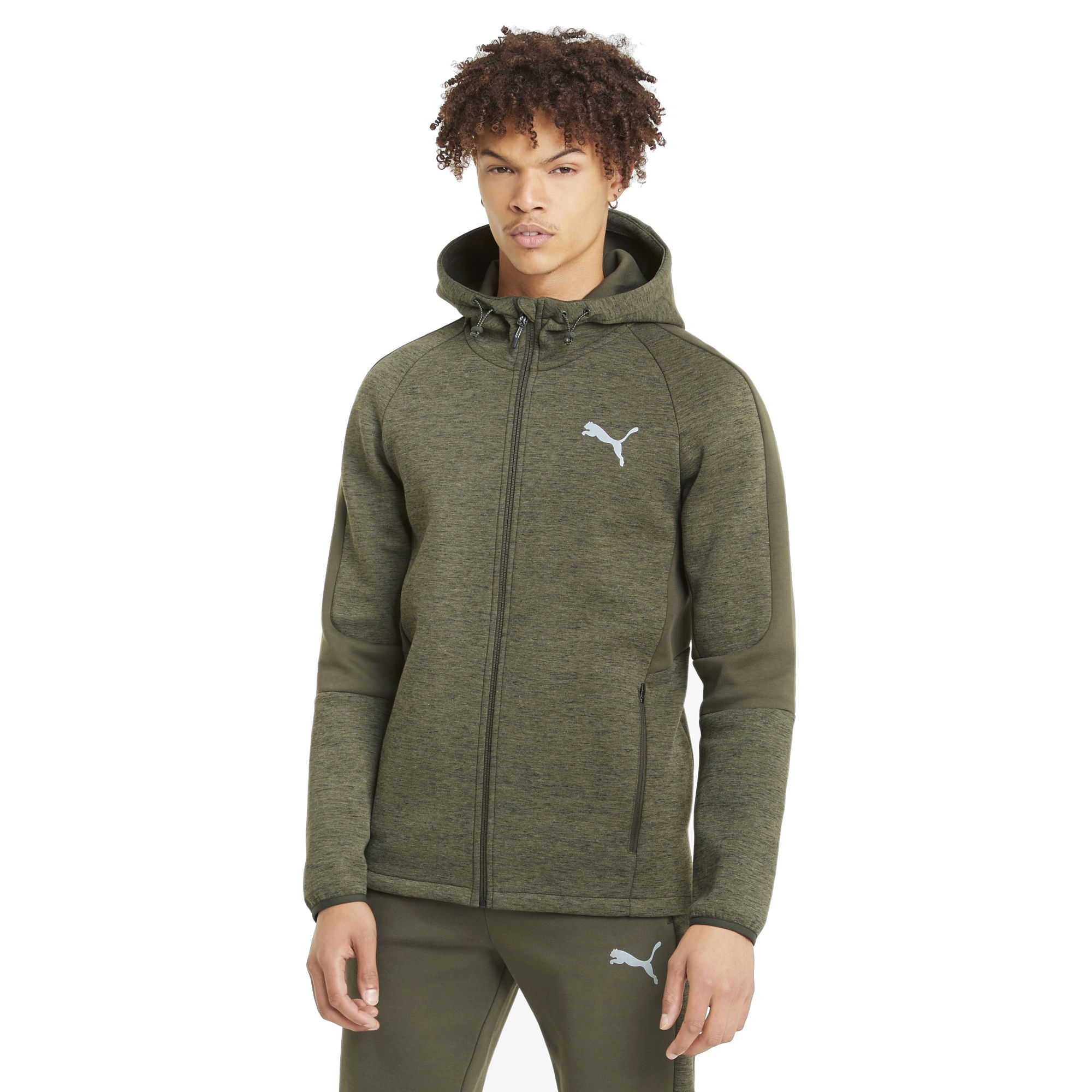 Puma Evostripe Full-Zip Hoodie SS21 Erkek Sweatshirt