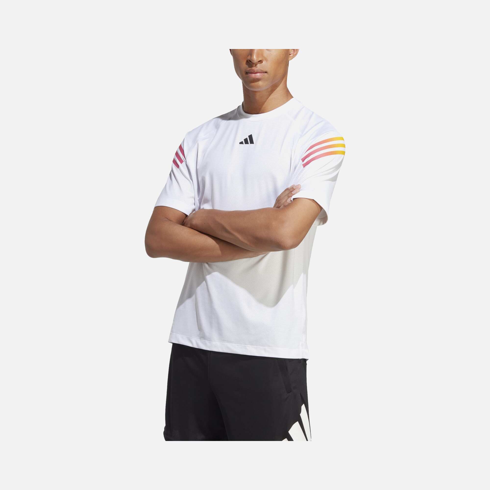 adidas Train Icons 3-Stripes Training Short-Sleeve Erkek Tişört