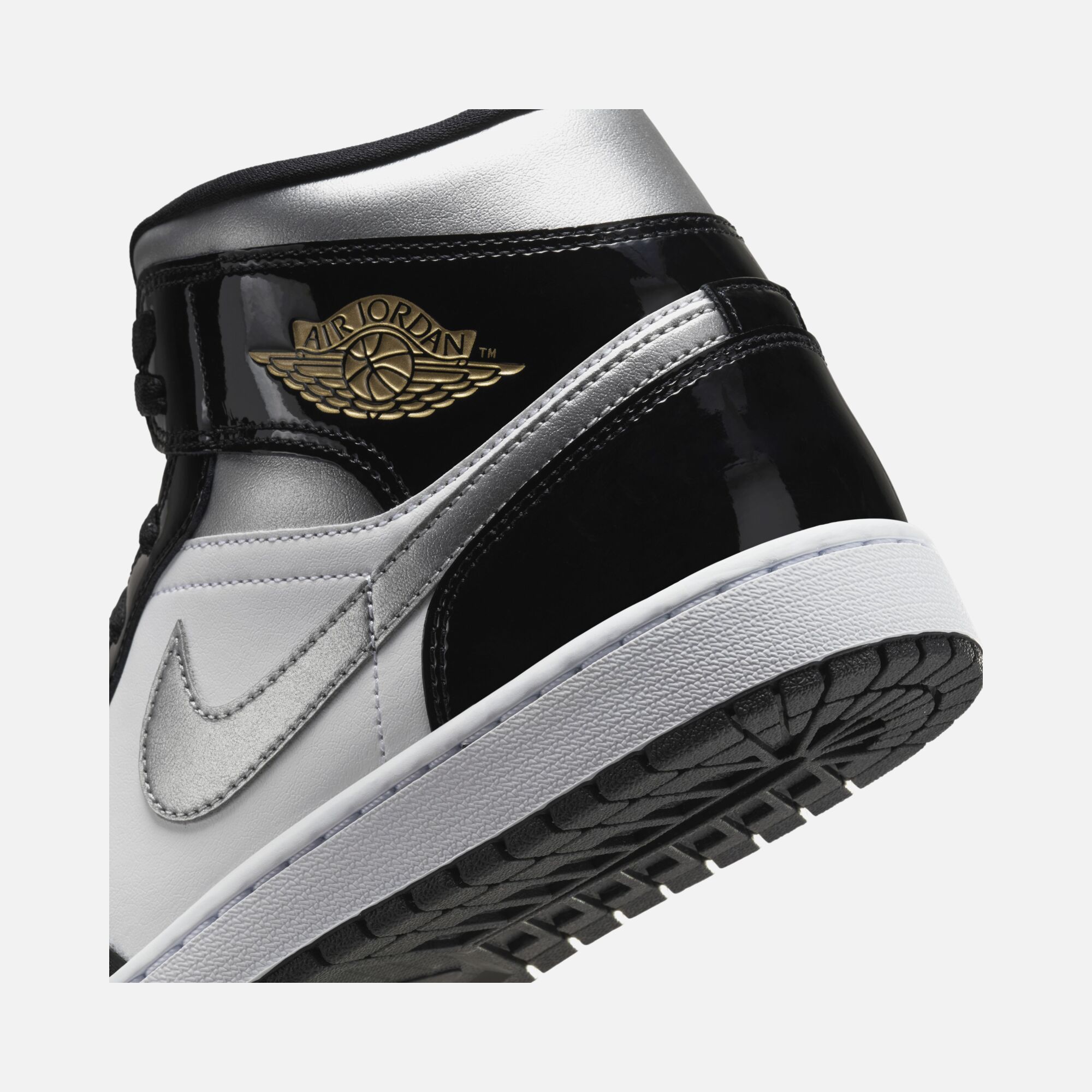 Nike Air Jordan 1 Mid SE ''Patent Leather Upper Details'' Erkek Spor Ayakkabı