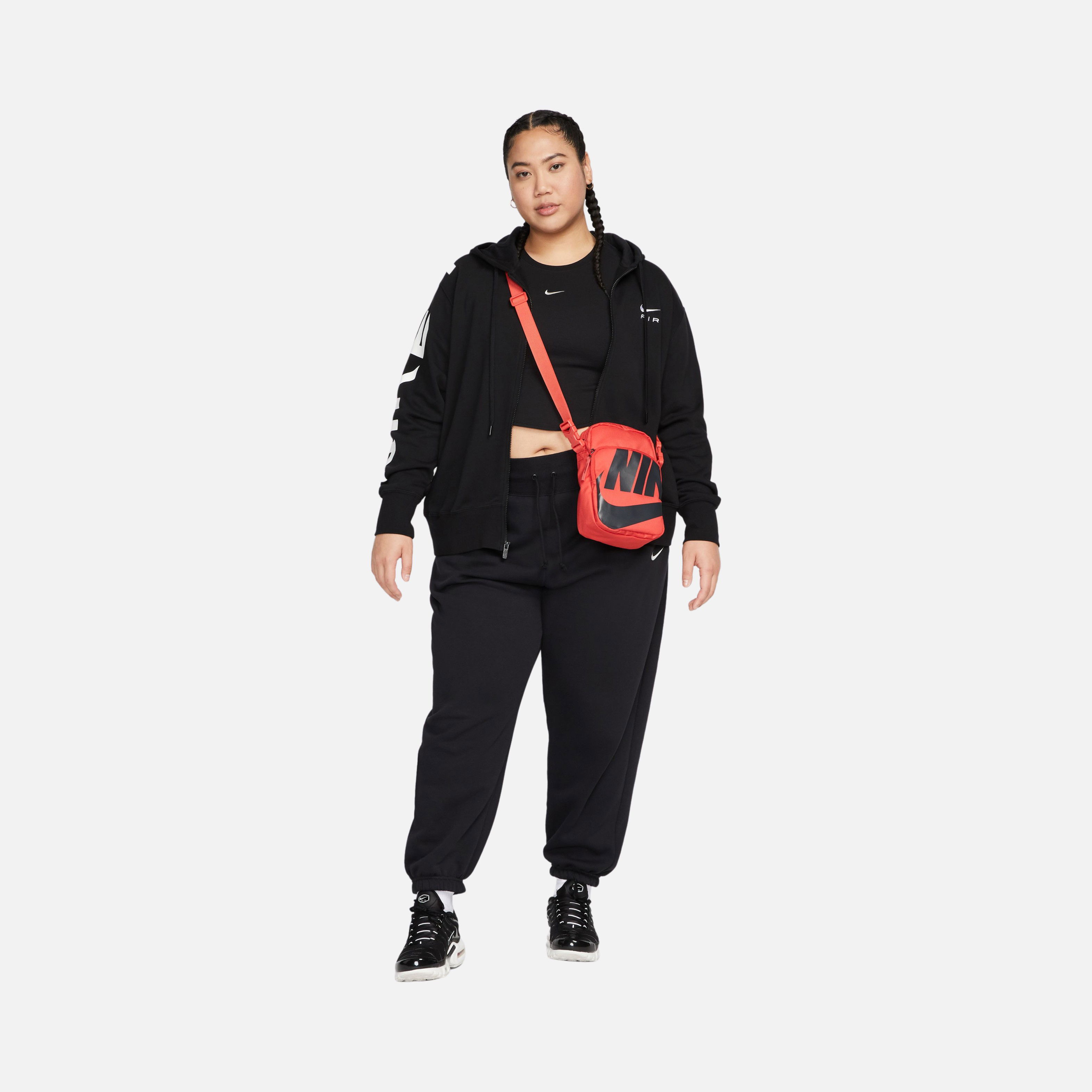 Nike Sportswear Essential Ribbed Cropped (Plus Size) Kadın Atlet
