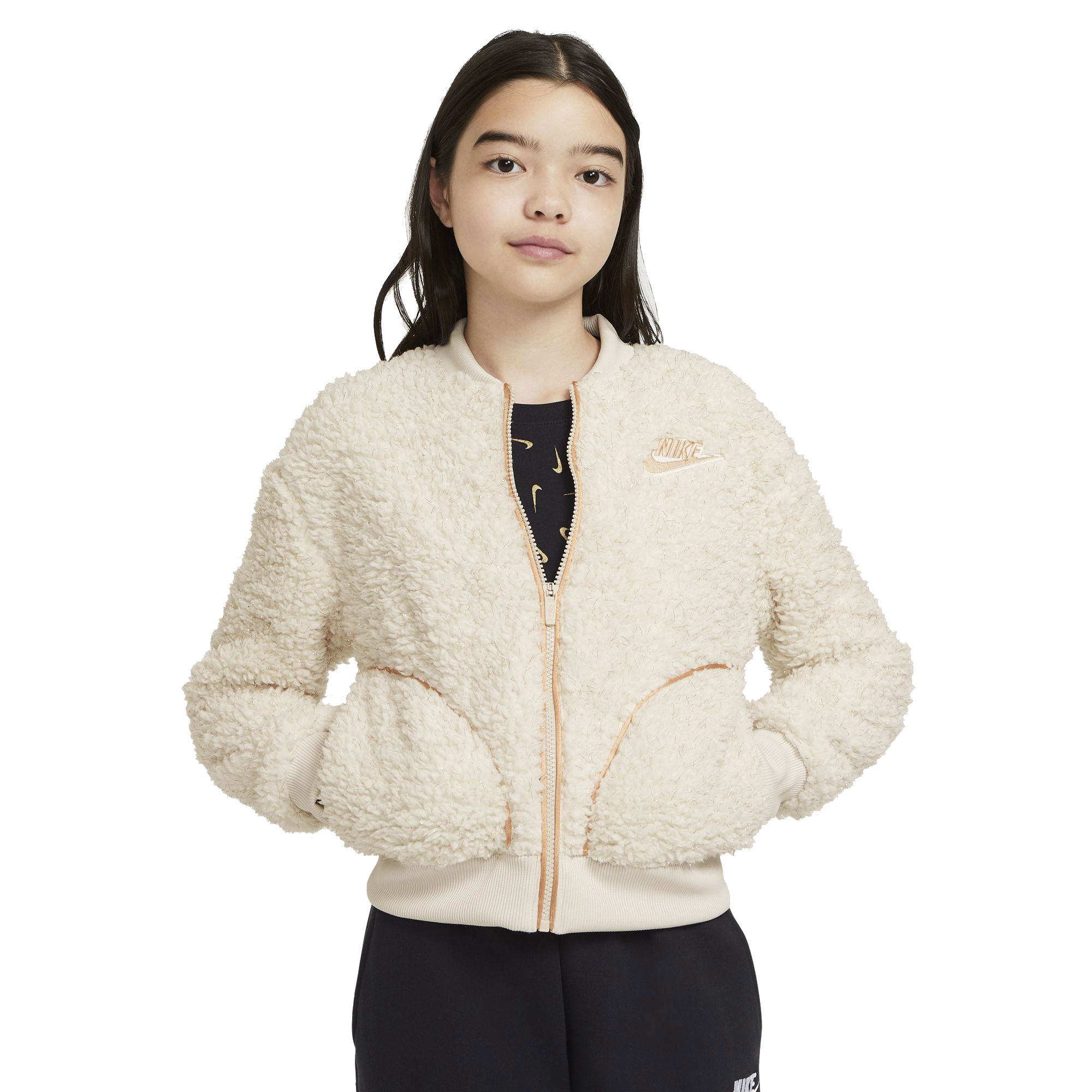 Nike Sportswear Sherpa Full-Zip (Girls') Çocuk Ceket