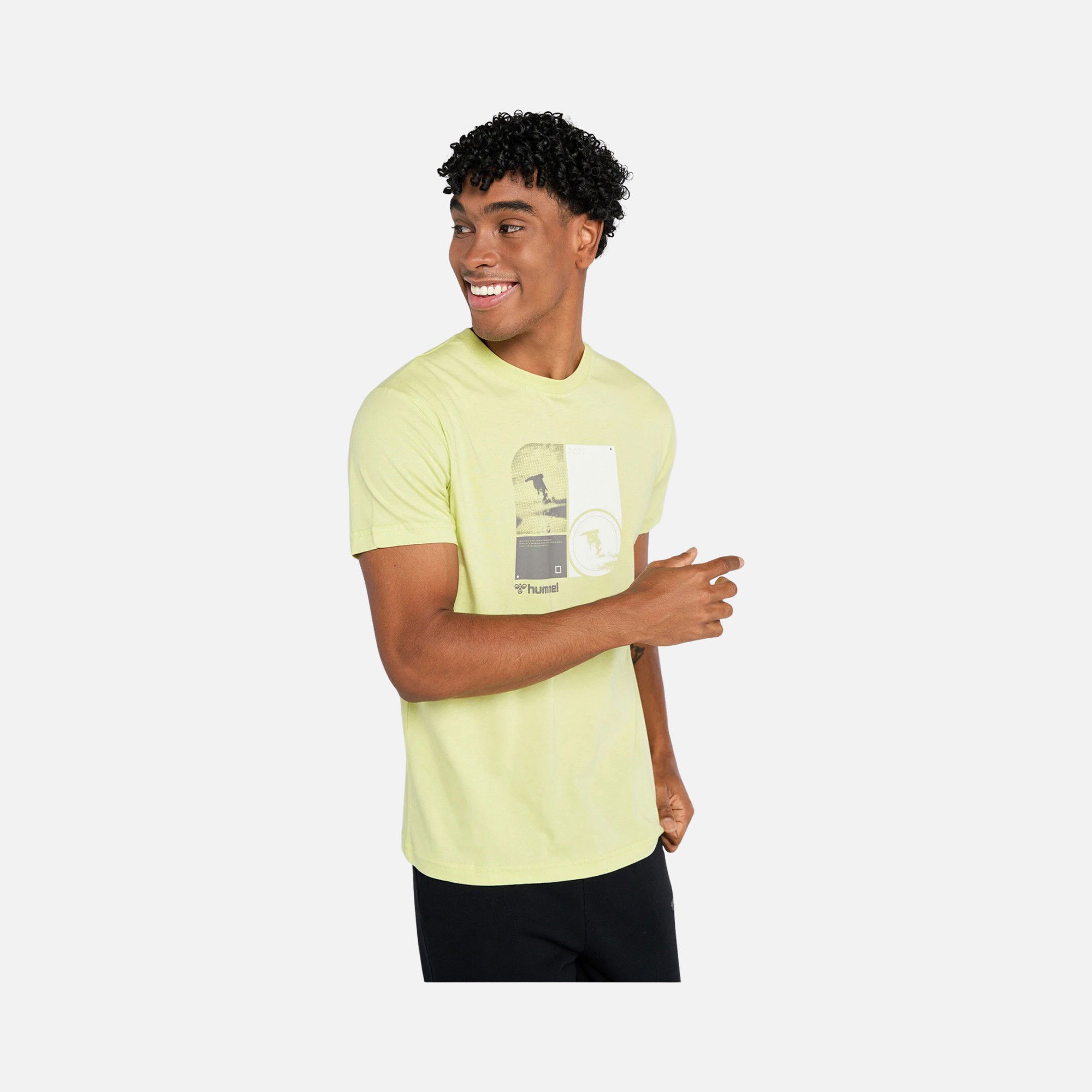 Hummel Sportswear Zimmer Graphic Short-Sleeve Erkek Tişört