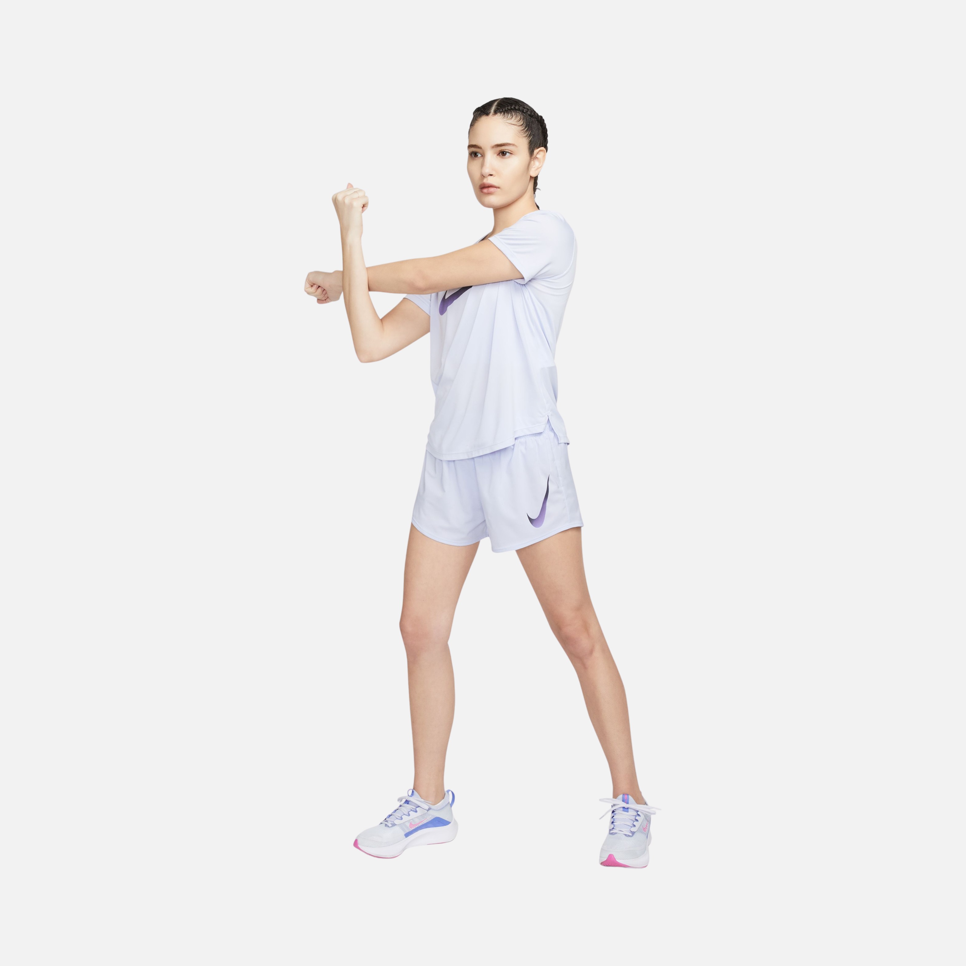 Nike Swoosh Dri-Fit Ultra-Soft Woven Brief-Lined Running Kadın Şort